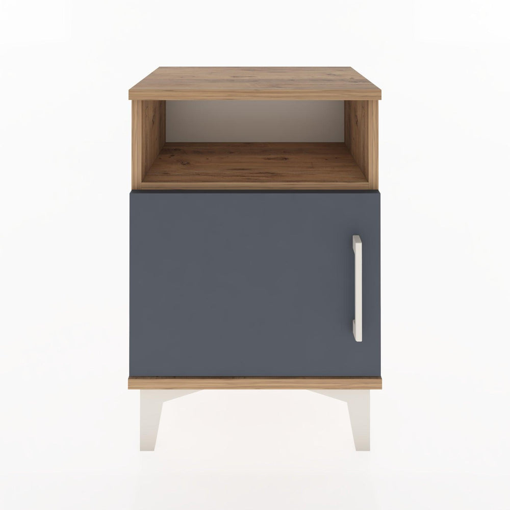 Woodntry Modüler Komodin Raf ve Tek Kapaklı 44x30x52 cm Çam - Woodntry