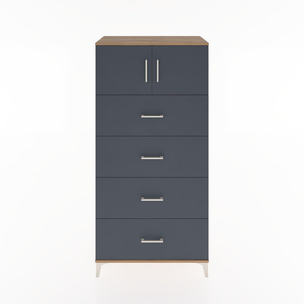Woodntry Modular Cabinet Pine 88x44x170 cm with Doors and Drawers KC25-3