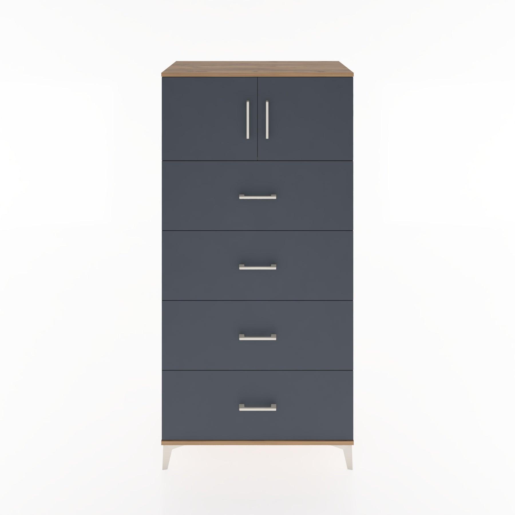 Woodntry Modular Cabinet Pine 88x44x170 cm with Doors and Drawers KC25-3