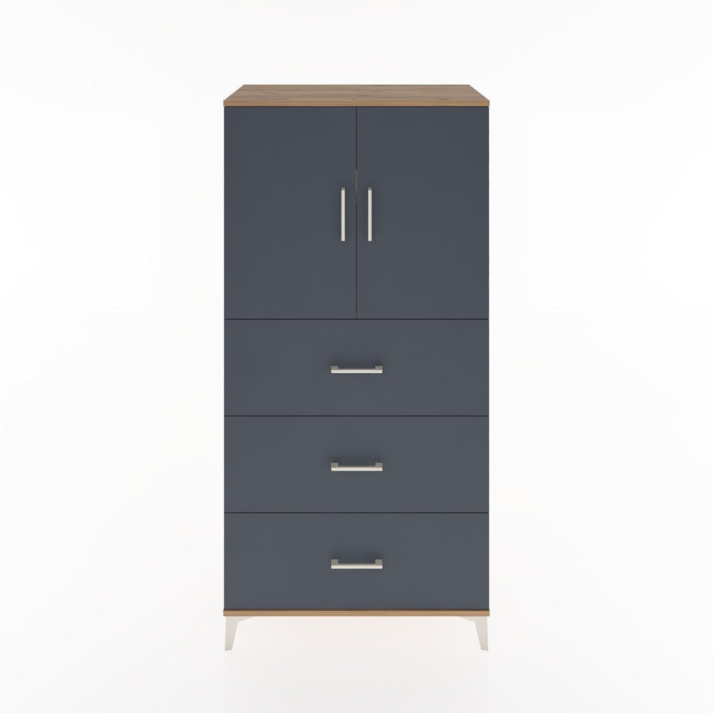 Woodntry Modular Cabinet Pine 88x44x170 cm with Doors and Drawers KC24-3