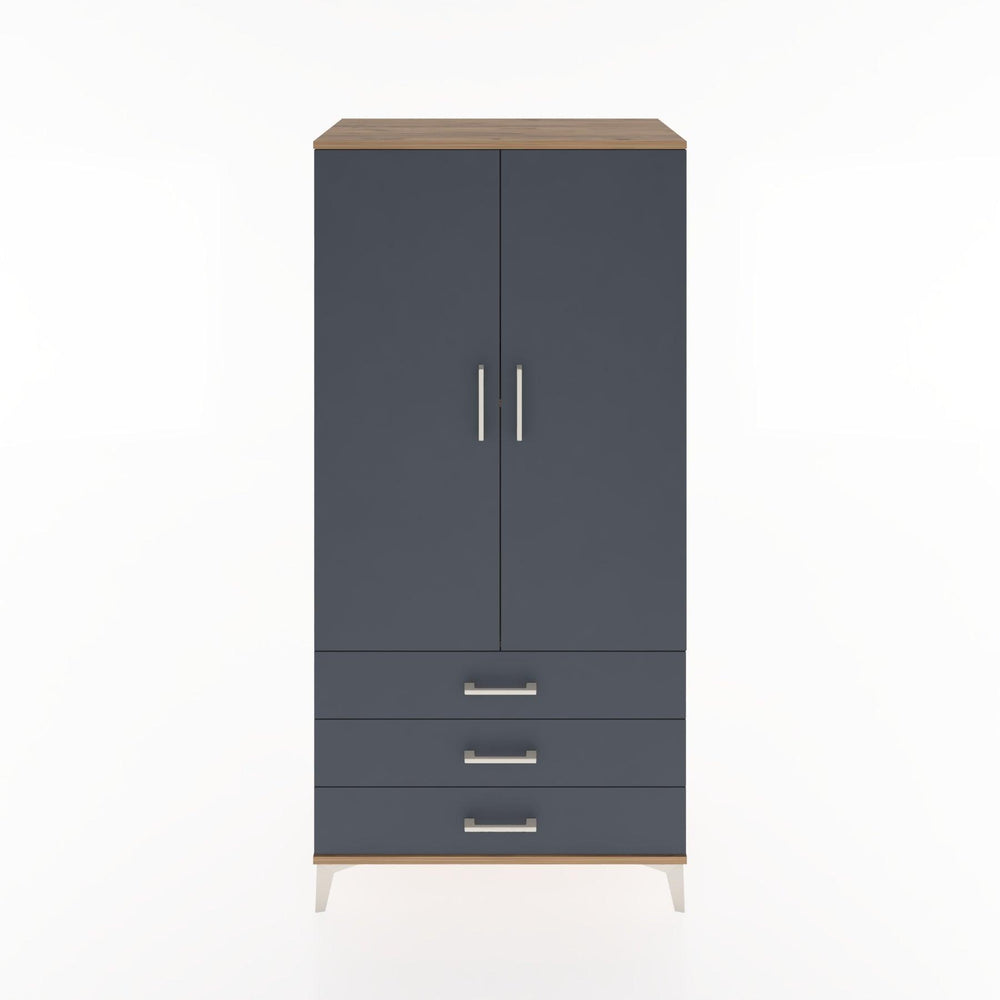 Woodntry Modüler Dolap Çam 88x44x170 cm Kapaklı ve Çekmeceli KC6-3