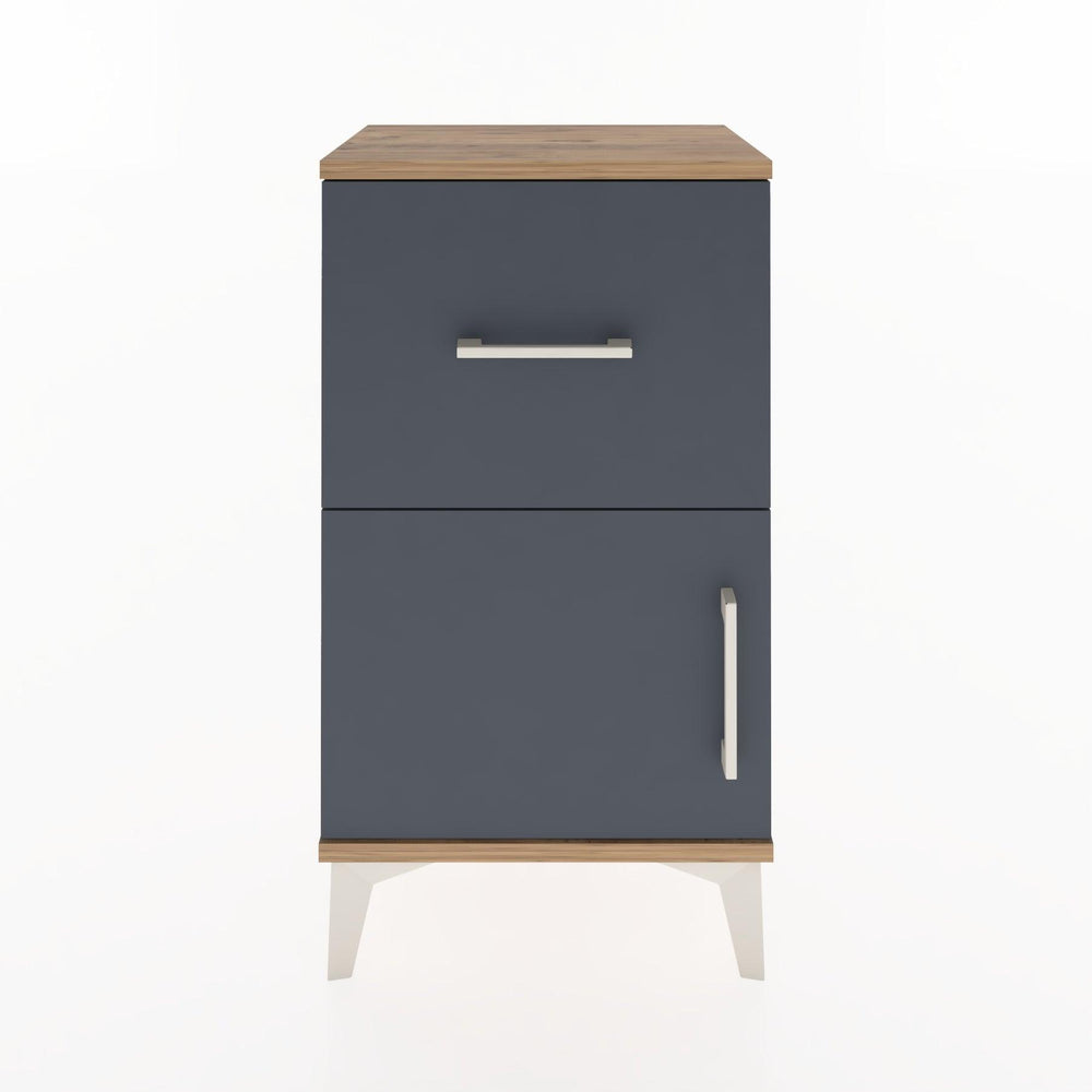 Woodntry Modüler Komodin Çekmece ve Kapaklı V1 44x30x68 cm Çam - Woodntry