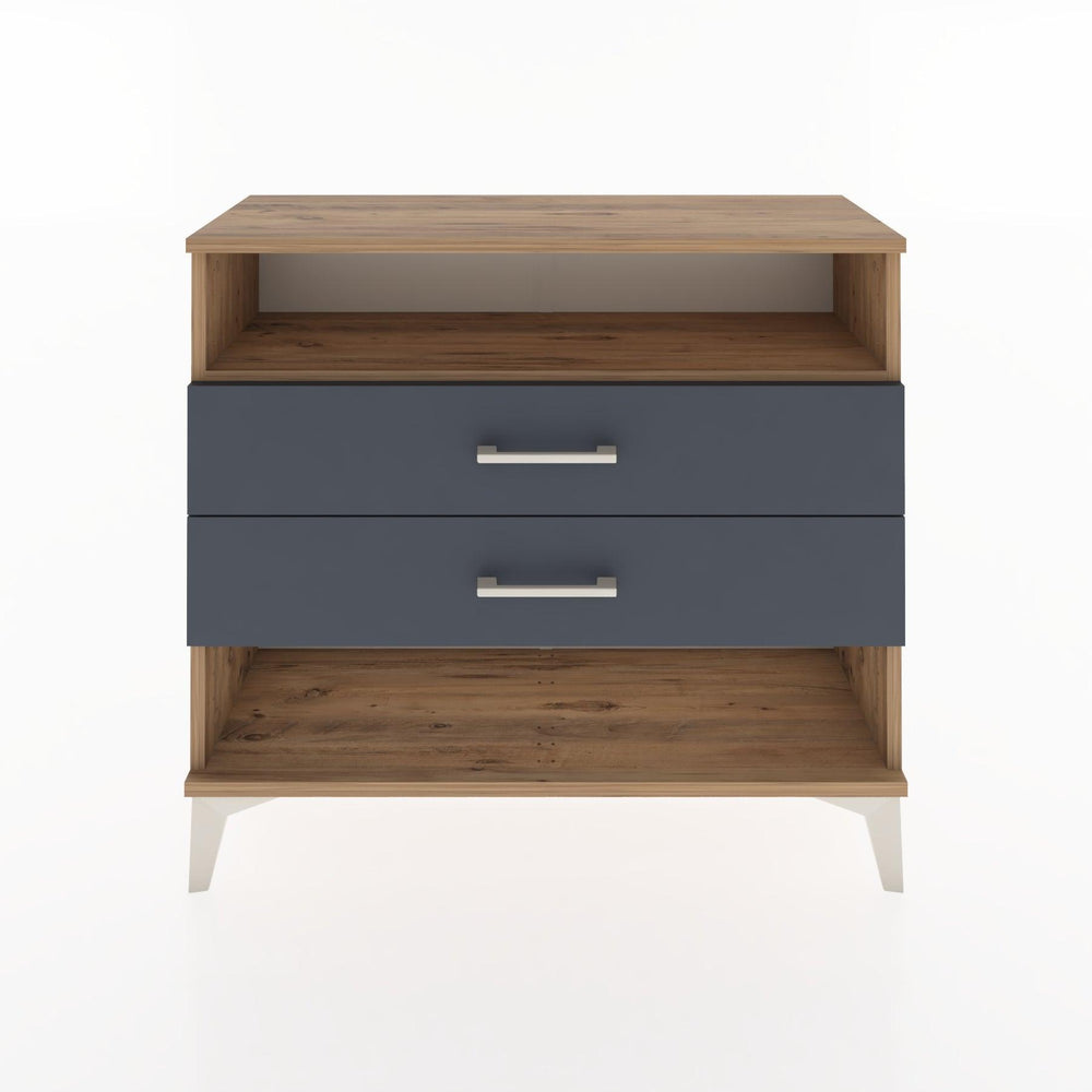 Woodntry Modüler Şifonyer İki Çekmeceli V3 88x30x68 cm Çam - Woodntry