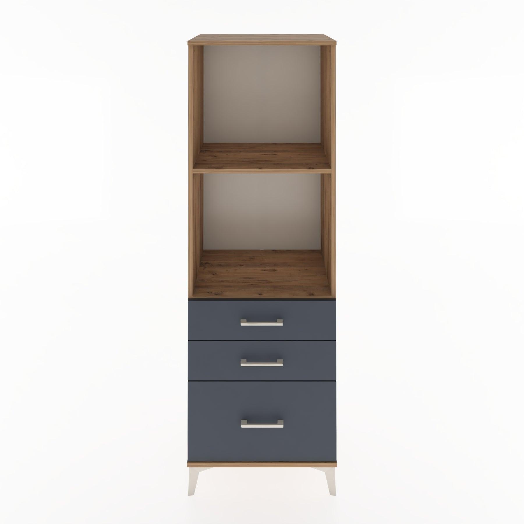 Woodntry Modular Cabinet Pine 60x44x170 cm with Drawers and Shelves CR42-3