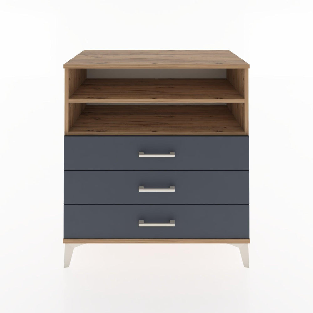 Woodntry Modüler Şifonyer Çam 88x44x84 cm Çekmeceli ve Raflı CR17-3