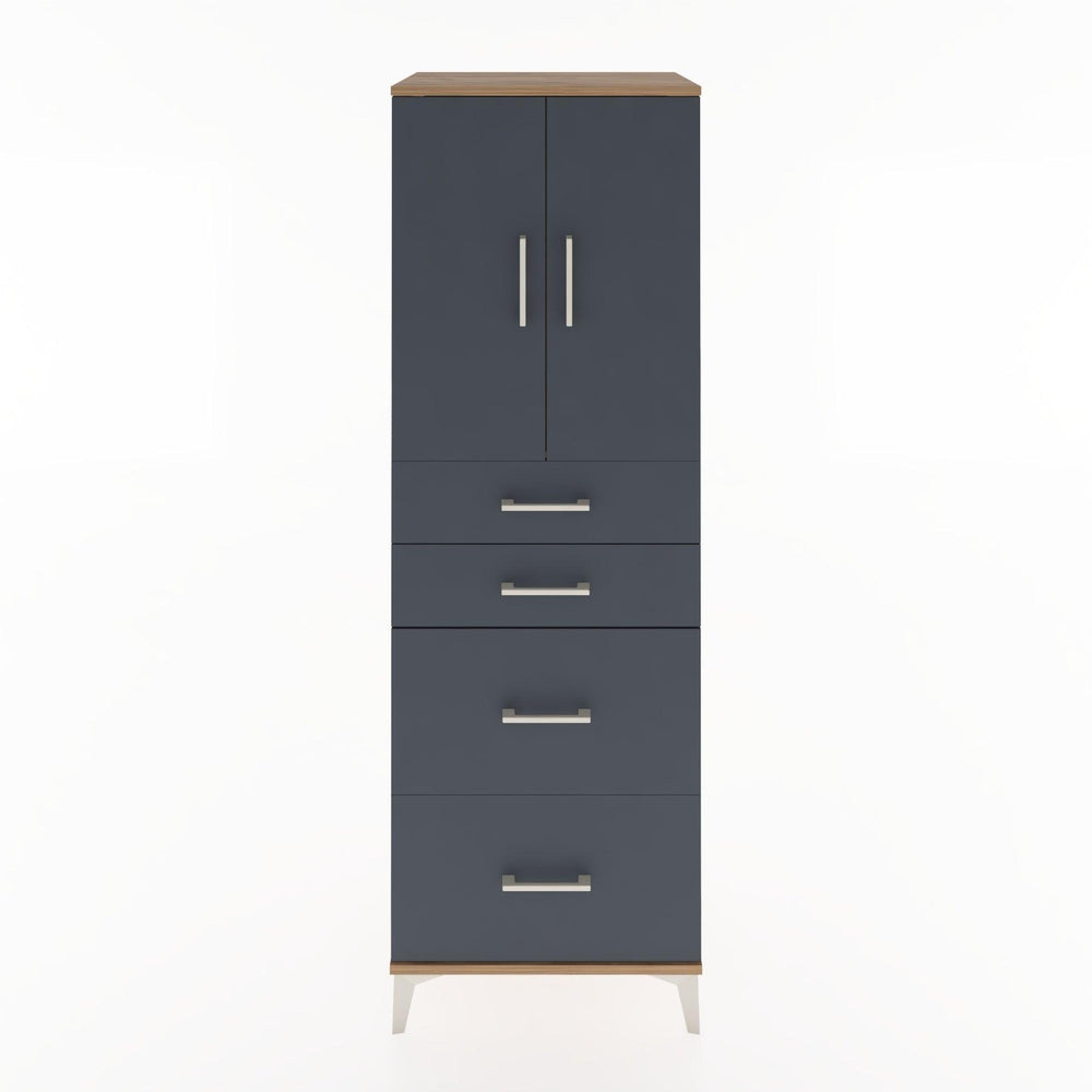 Woodntry Modular Cabinet Pine 60x44x170 cm with Doors and Drawers KC19-3