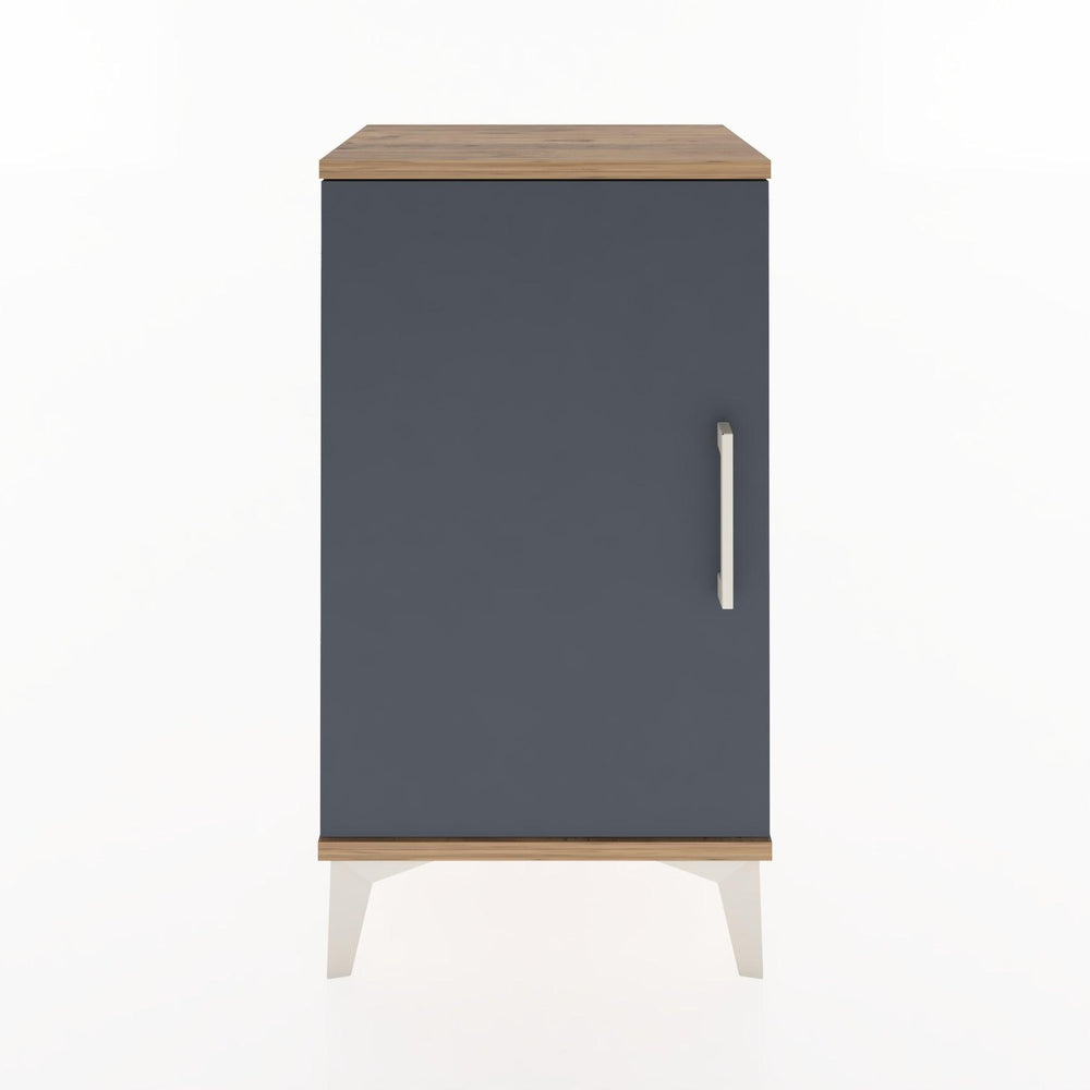 Woodntry Modüler Komodin Tek Kapaklı 44x30x68 cm Çam - Woodntry