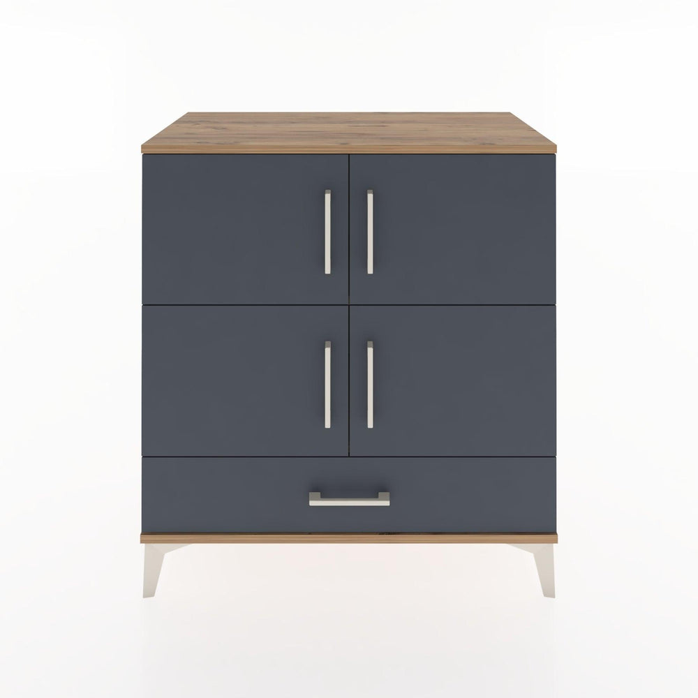 Woodntry Modüler Şifonyer Çam 88x44x84 cm Kapaklı ve Çekmeceli KC92-3