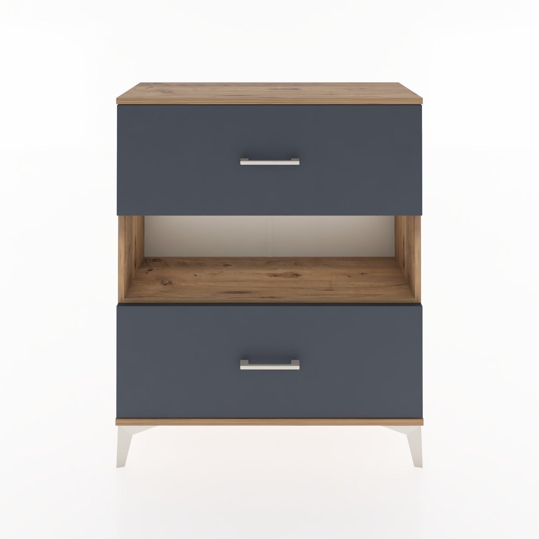 Woodntry Modüler Şifonyer Çam 88x30x94 cm Çekmeceli ve Raflı CR17-3