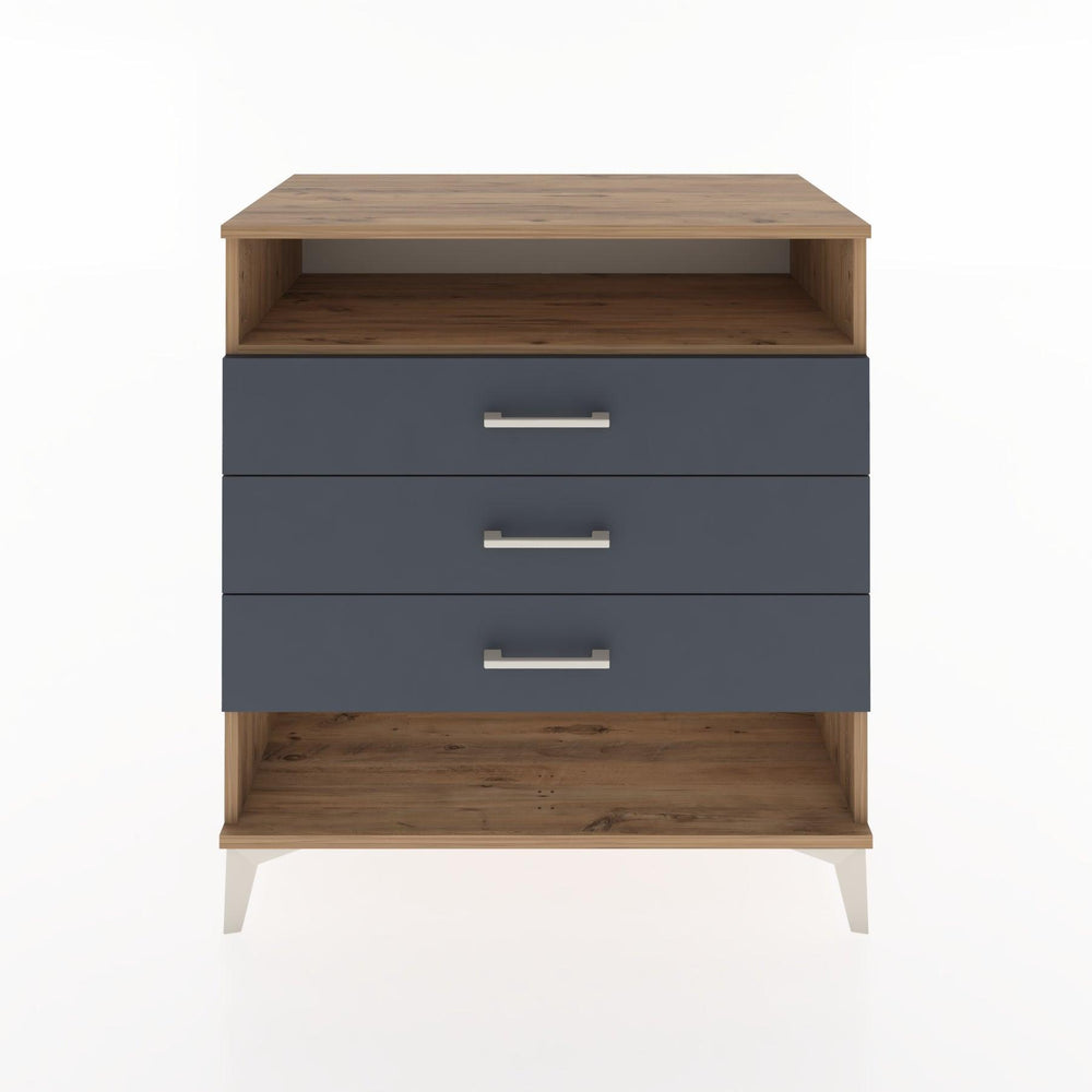 Woodntry Modüler Şifonyer Çam 88x44x84 cm Çekmeceli ve Raflı CR20-3