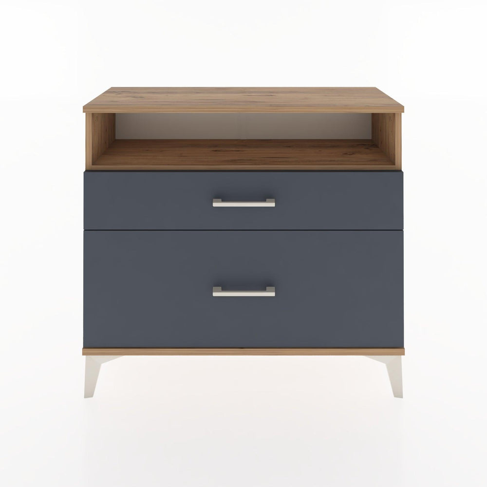 Woodntry Modüler Şifonyer İki Çekmeceli V6 88x30x68 cm Çam - Woodntry