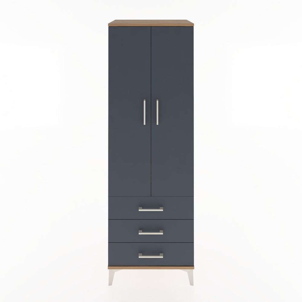 Woodntry Modüler Dolap Çam 60x44x170 cm Kapaklı ve Çekmeceli KC6-3