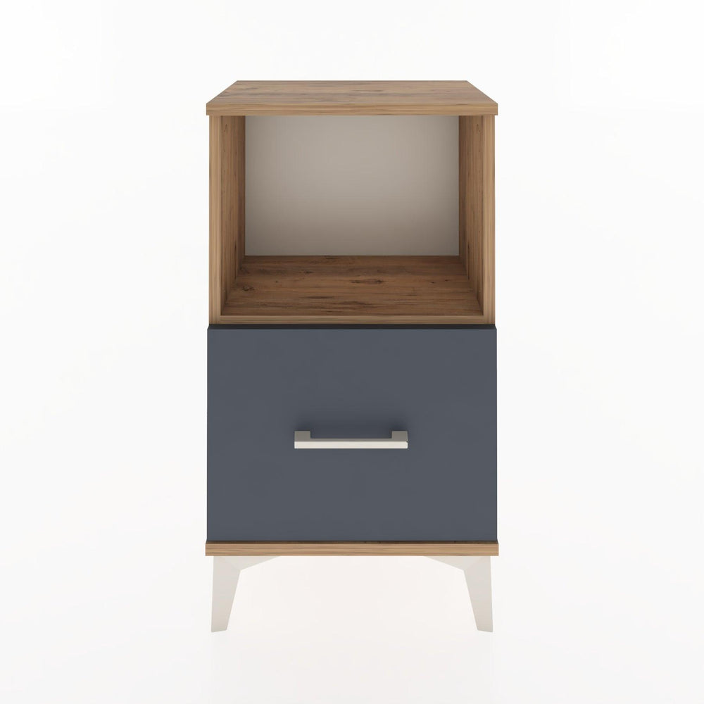 Woodntry Modüler Komodin Tek Çekmece ve Raflı V2 44x30x68 cm Çam - Woodntry