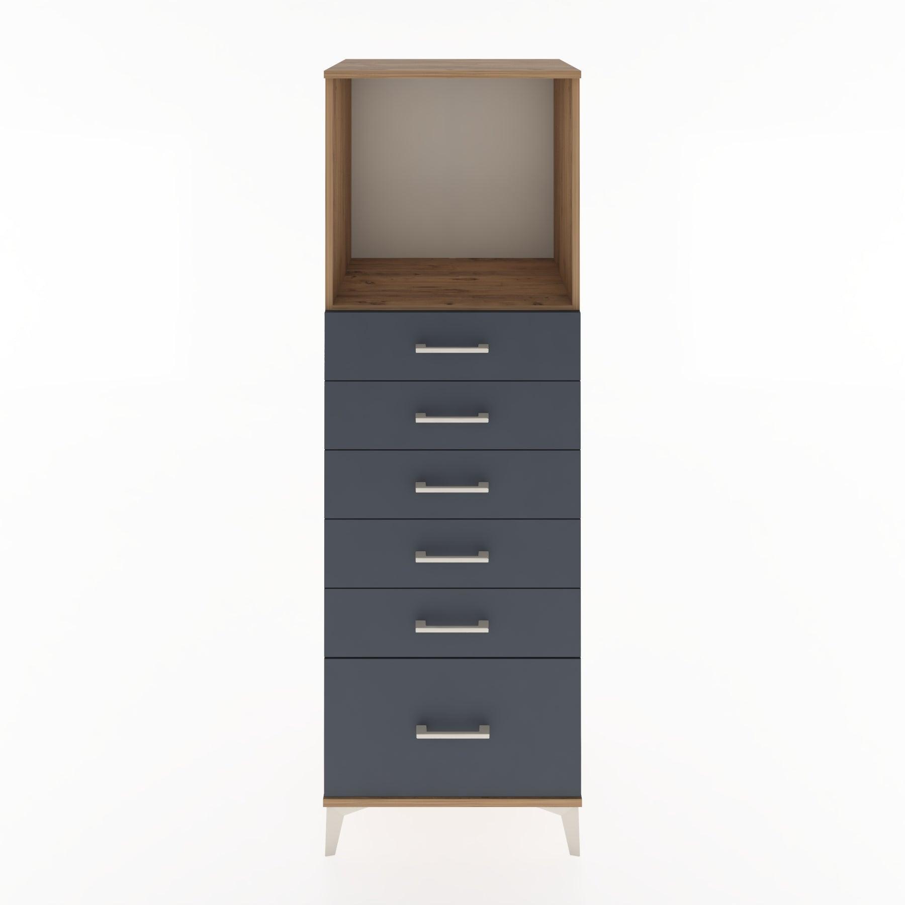 Woodntry Modular Cabinet Pine 60x44x170 cm with Drawers and Shelves CR39-3