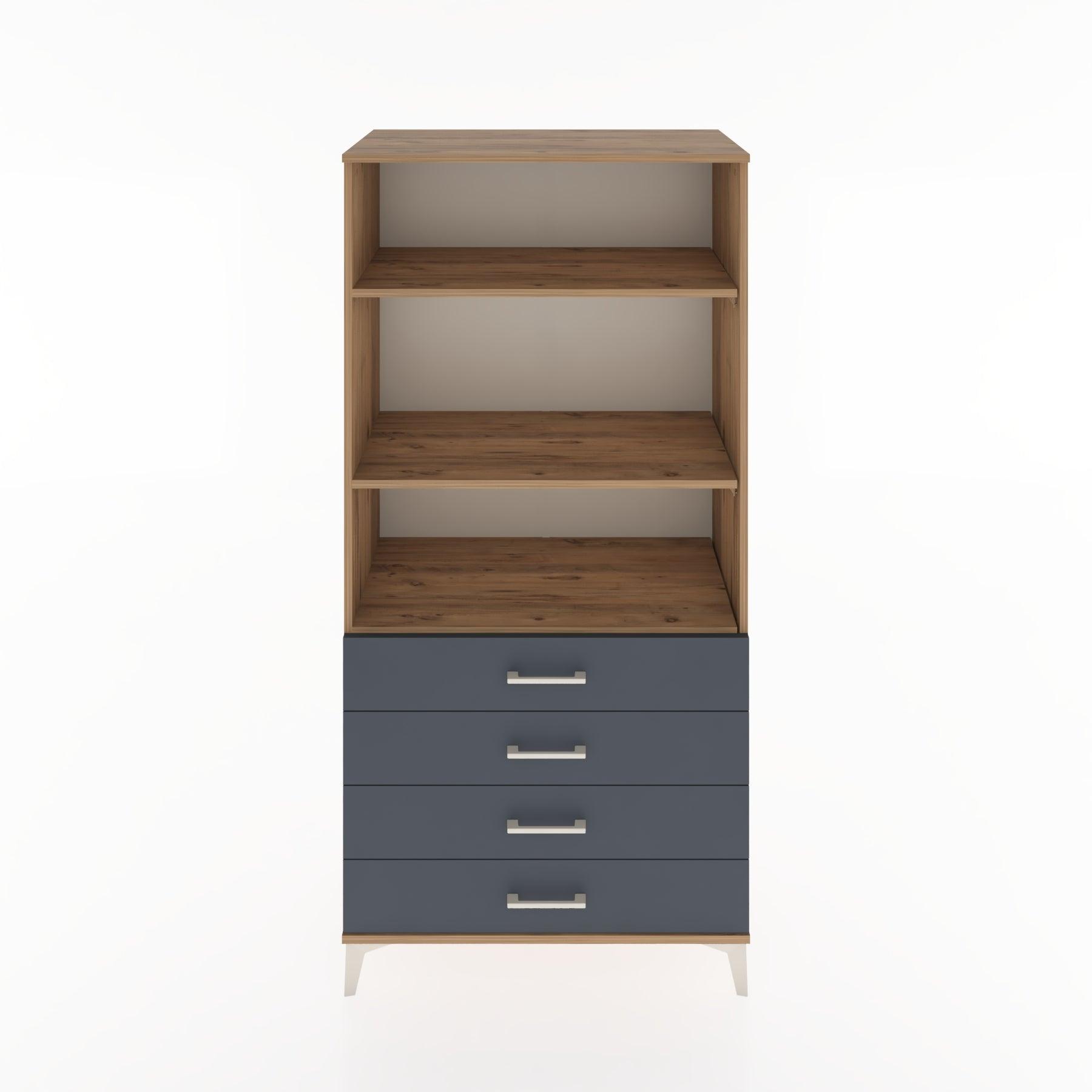 Woodntry Modular Cabinet Pine 88x44x170 cm with Drawers and Shelves CR36-3