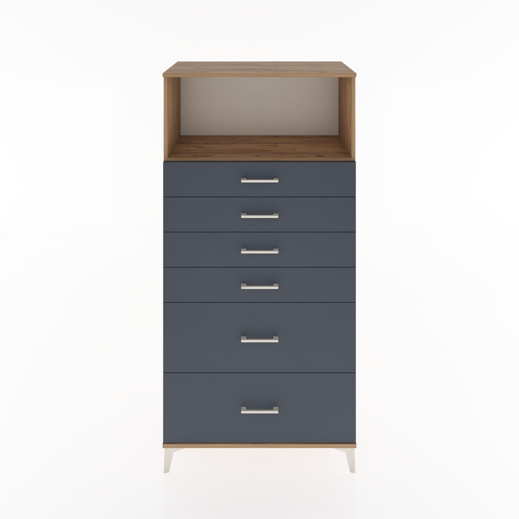 Woodntry Modular Cabinet Pine 88x44x170 cm with Drawers and Shelves CR45-3