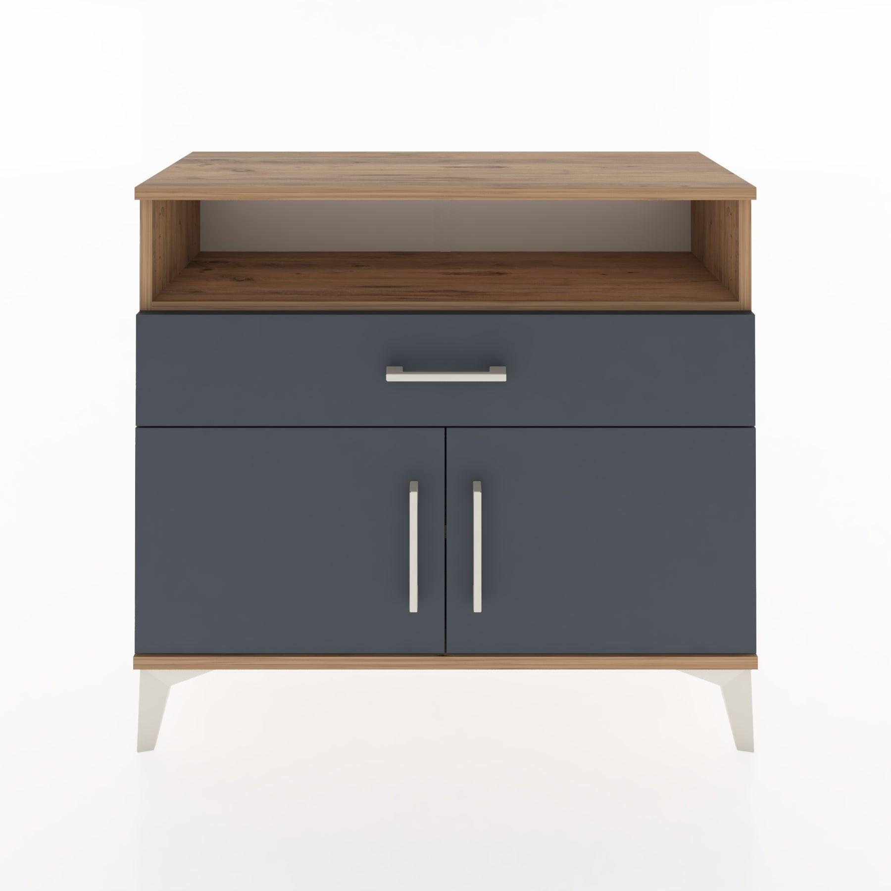 Woodntry Modüler Şifonyer Kapak Raf Çekmeceli 88x30x68 cm Çam - Woodntry