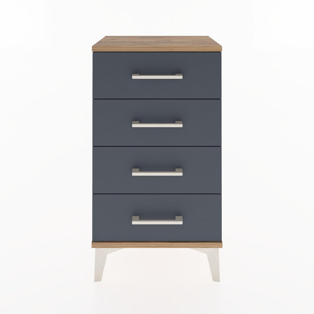 Woodntry Modüler Komodin 4 Çekmeceli 44x30x68 cm Çam - Woodntry