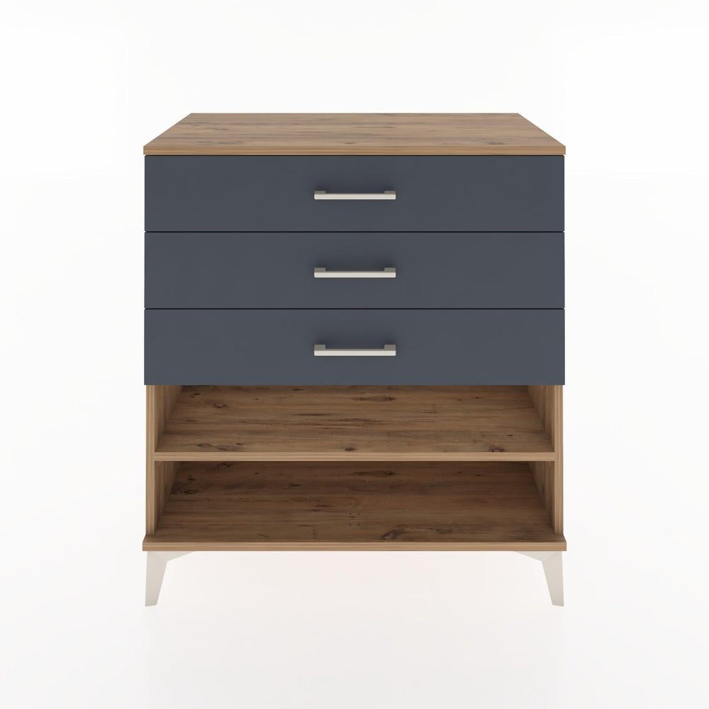 Woodntry Modular Dresser Pine 88x44x84 cm with Drawers and Shelves CR12-3