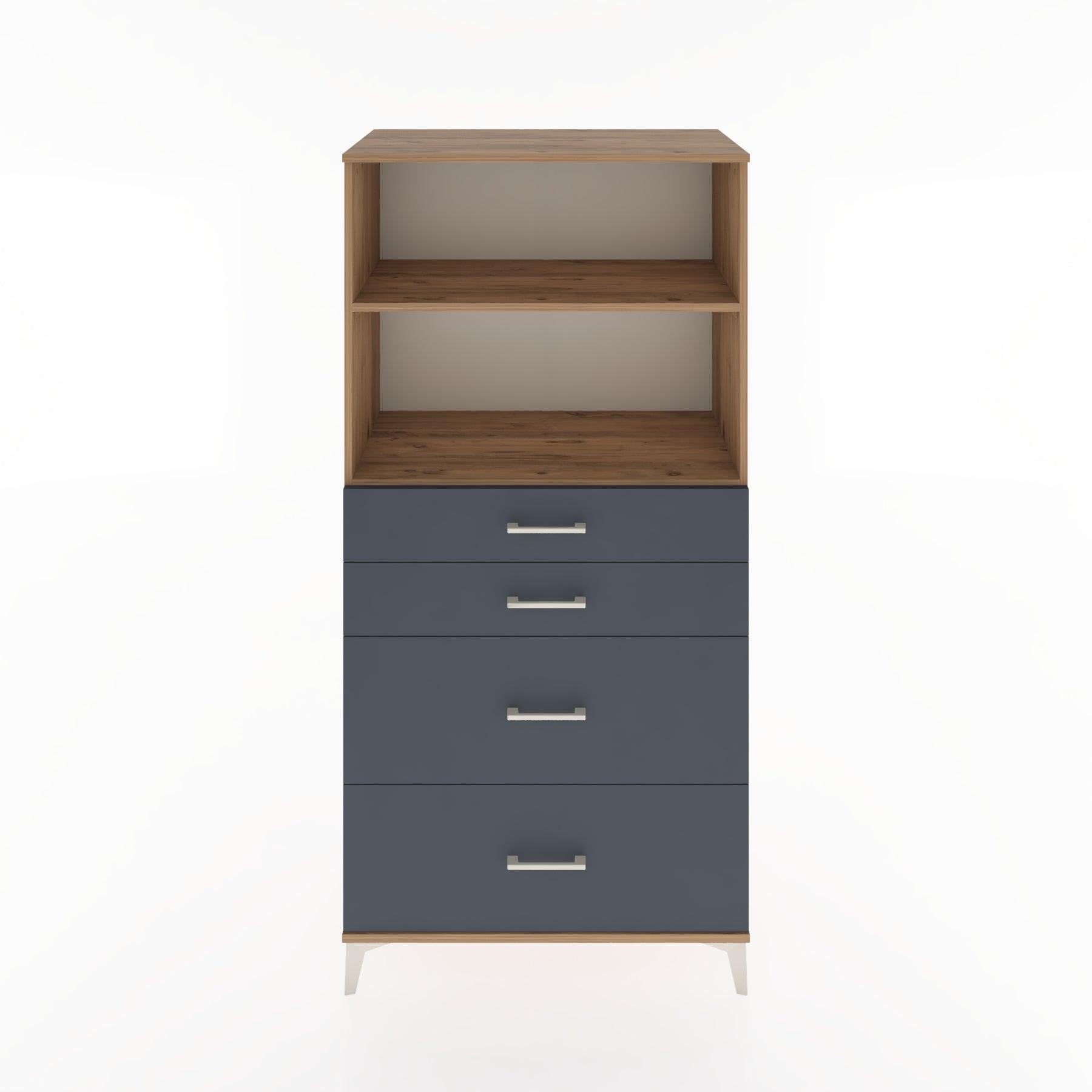 Woodntry Modular Cabinet Pine 88x44x170 cm with Drawers and Shelves CR47-3