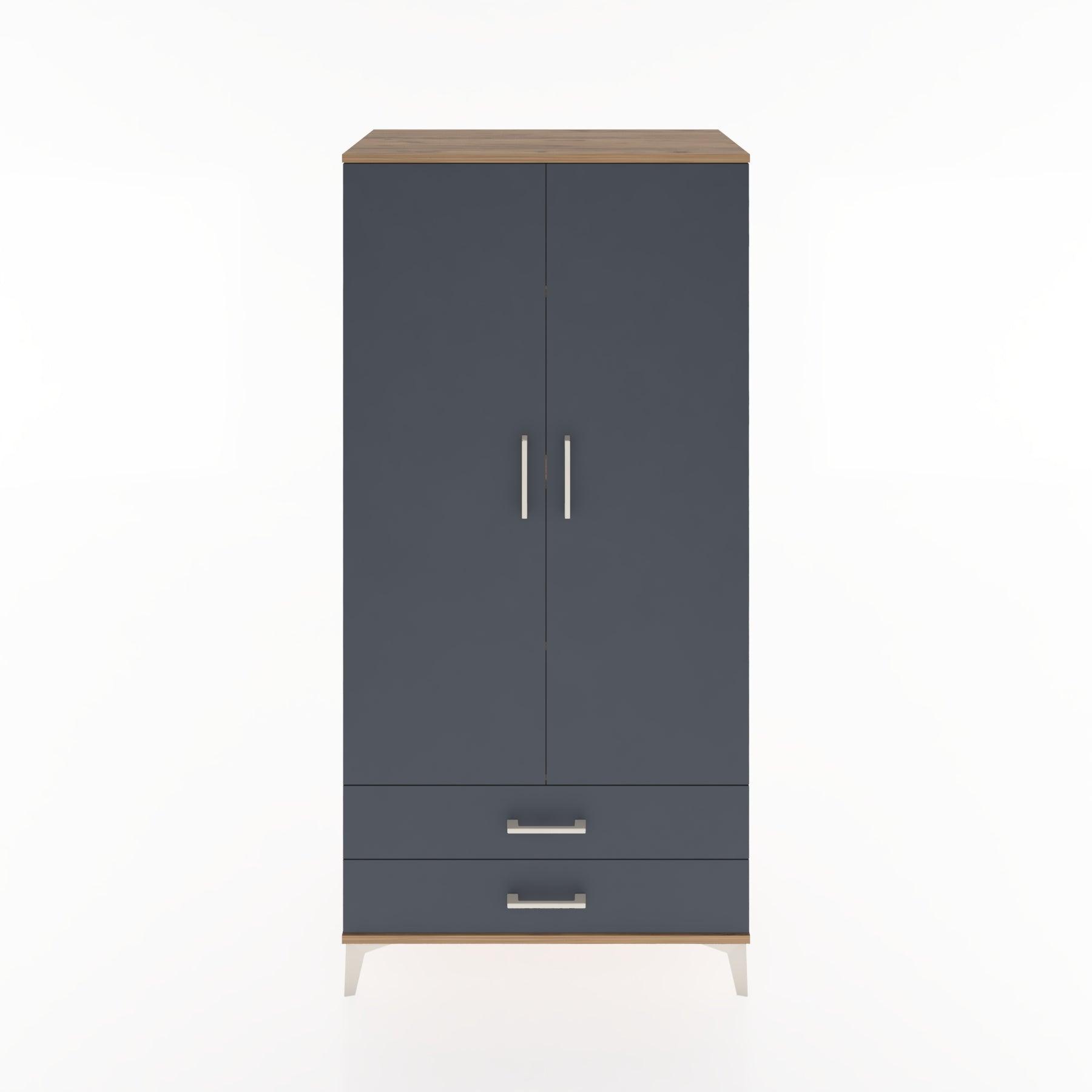 Woodntry Modular Cabinet Pine 88x44x170 cm with Doors and Drawers KC7-3