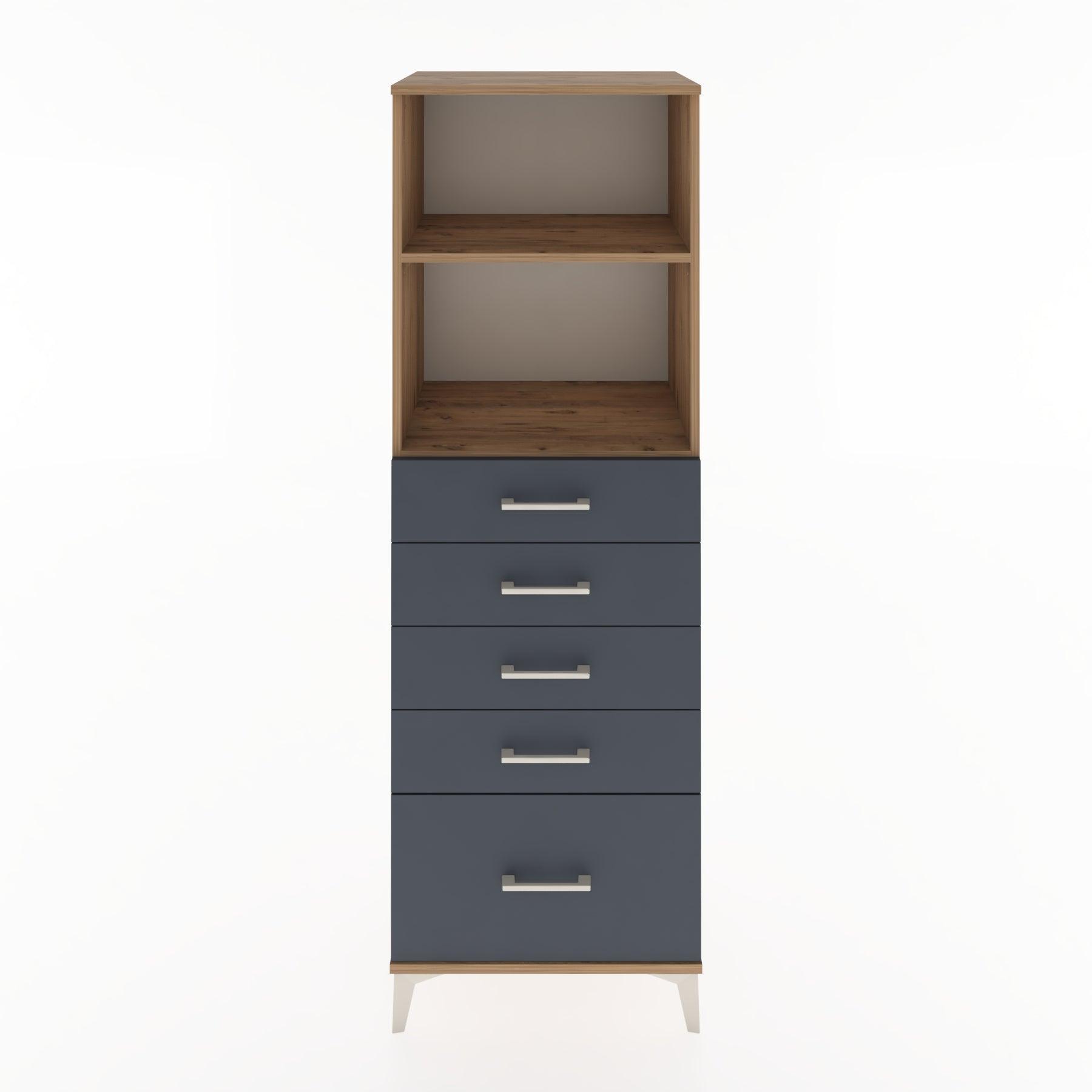 Woodntry Modular Cabinet Pine 60x44x170 cm with Drawers and Shelves CR40-3