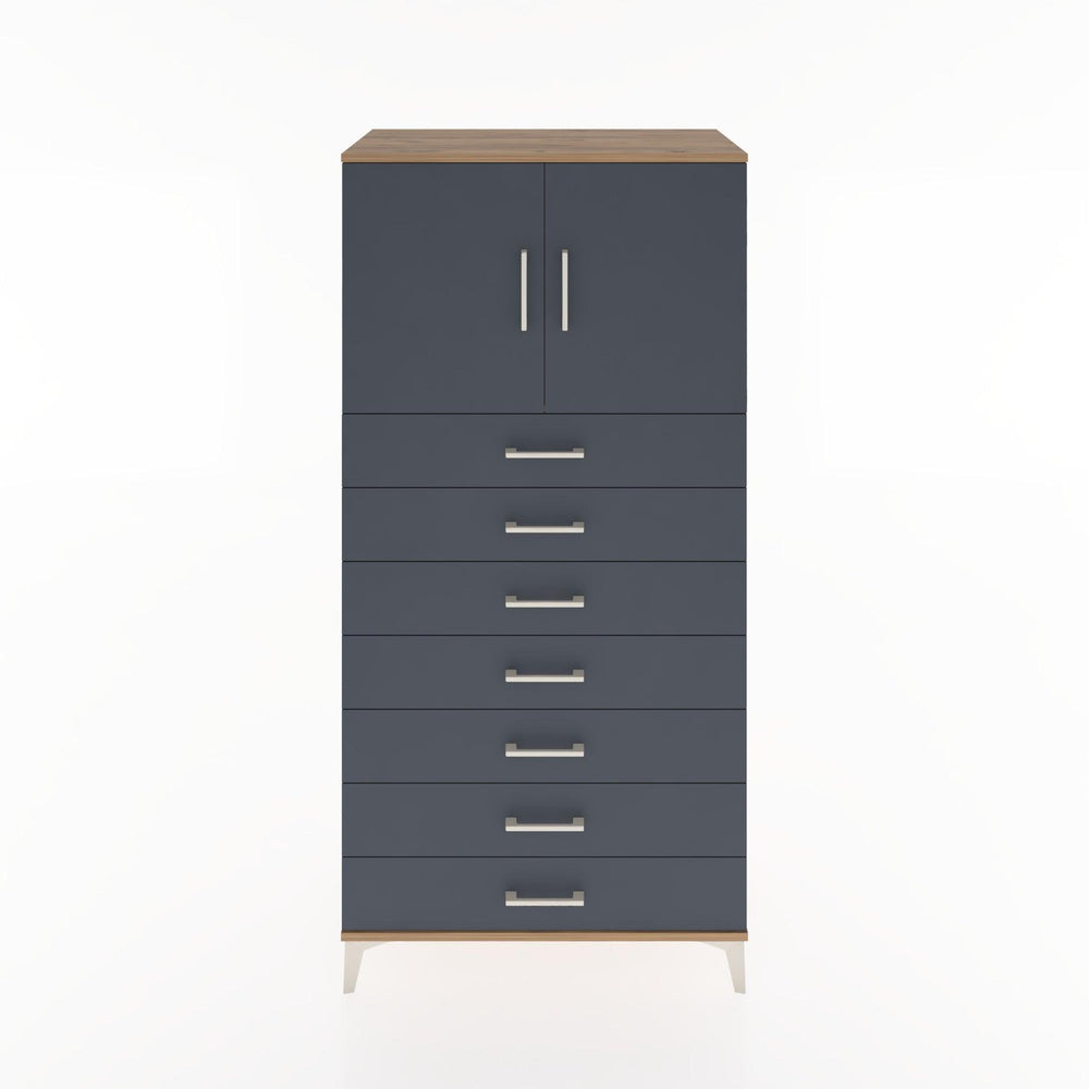 Woodntry Modüler Dolap Çam 88x44x170 cm Kapaklı ve Çekmeceli KC2-3