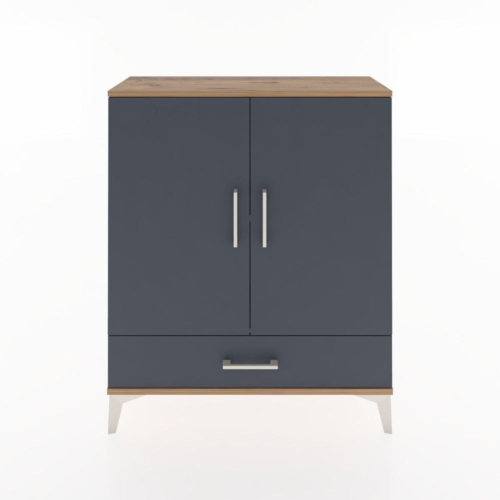 Woodntry Modüler Şifonyer Çam 88x30x94 cm Kapaklı ve Çekmeceli KC2-3