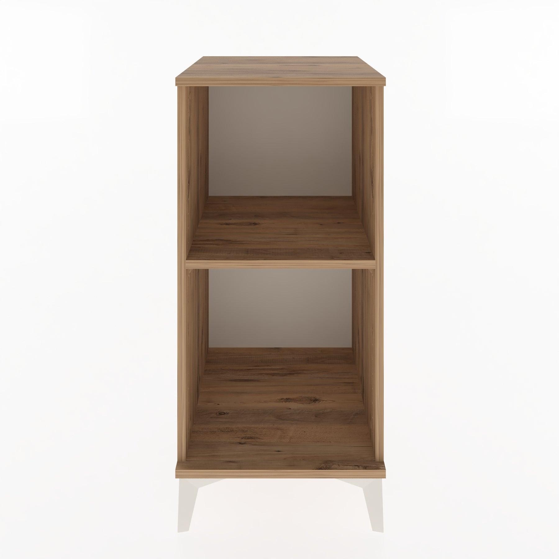 Woodntry Modular Nightstand Pine 44x44x84 cm with Shelf R51-3
