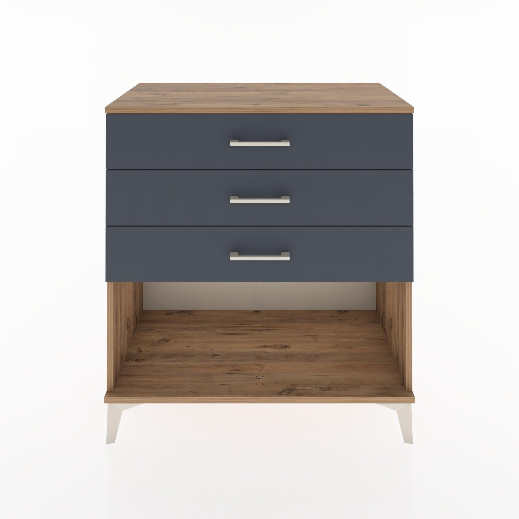 Woodntry Modular Dresser Pine 88x44x84 cm with Drawers and Shelves CR11-3