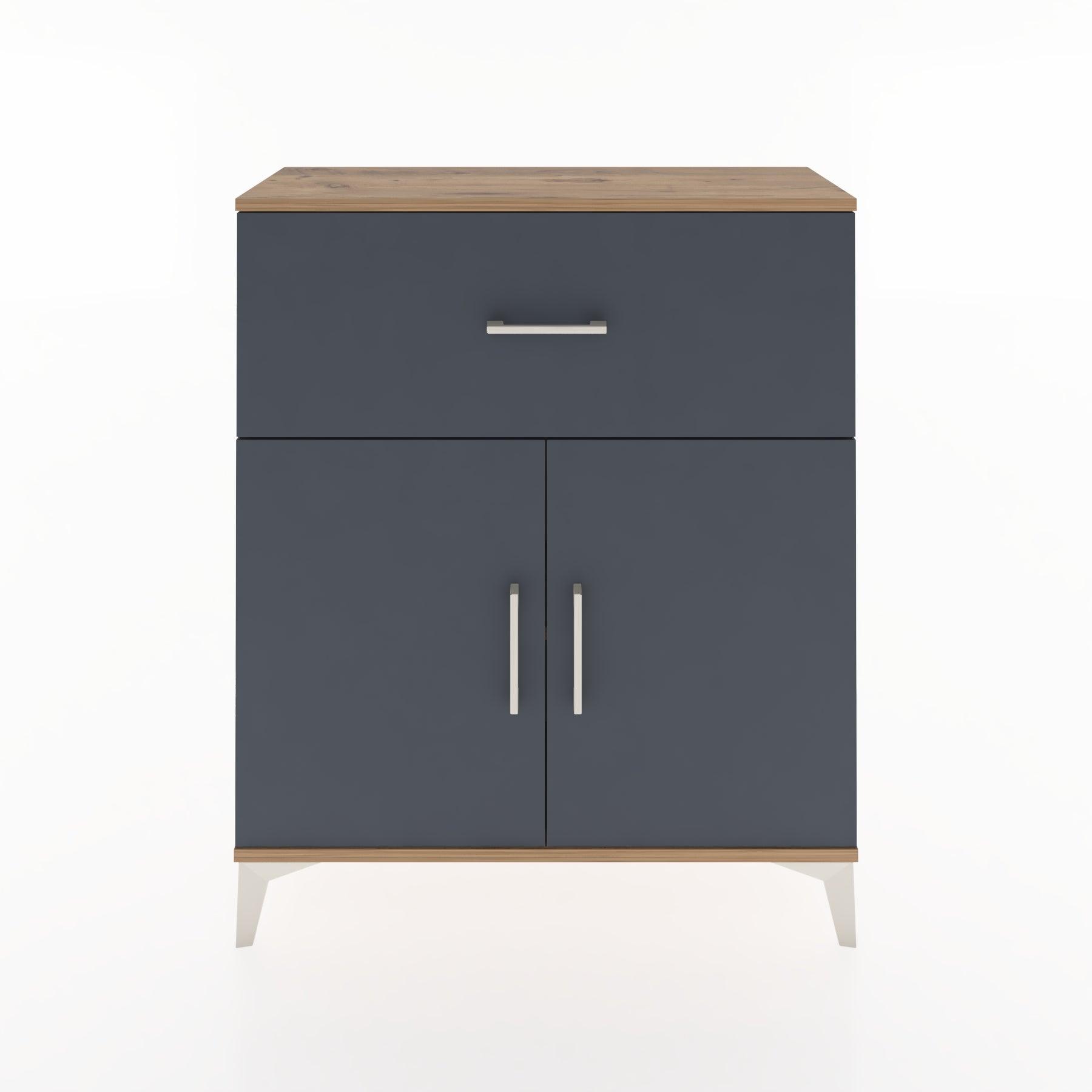 Woodntry Modüler Şifonyer Çam 88x30x94 cm Kapaklı ve Çekmeceli KC9-3