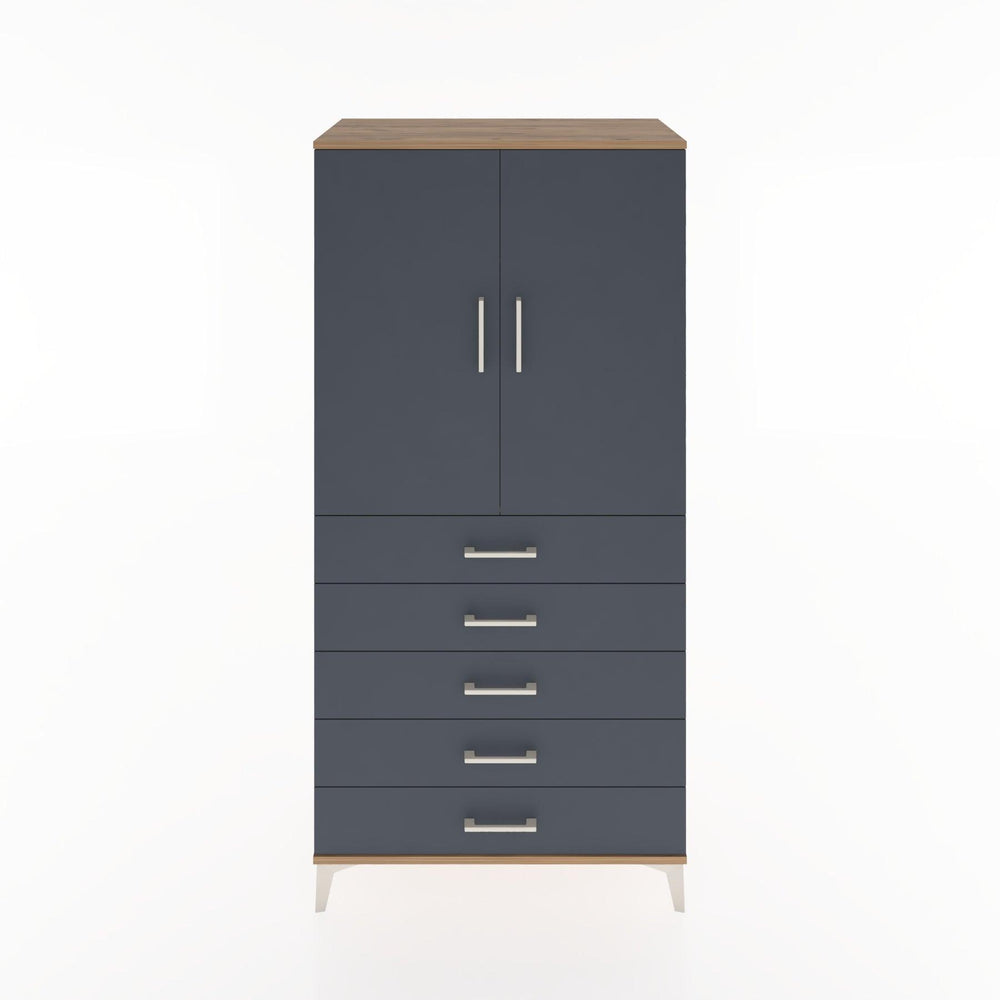 Woodntry Modular Cabinet Pine 88x44x170 cm with Doors and Drawers KC26-3