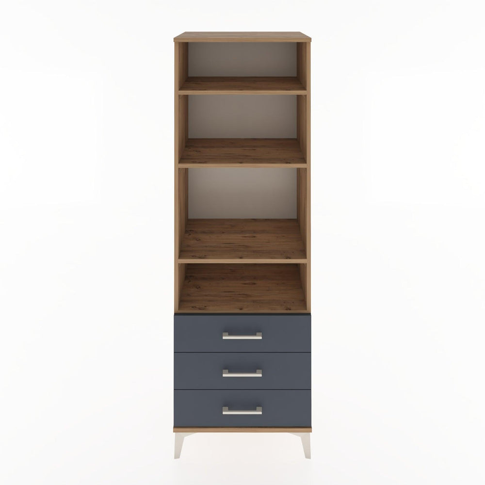 Woodntry Modüler Dolap Çam 60x44x170 cm Çekmeceli ve Raflı CR37-3