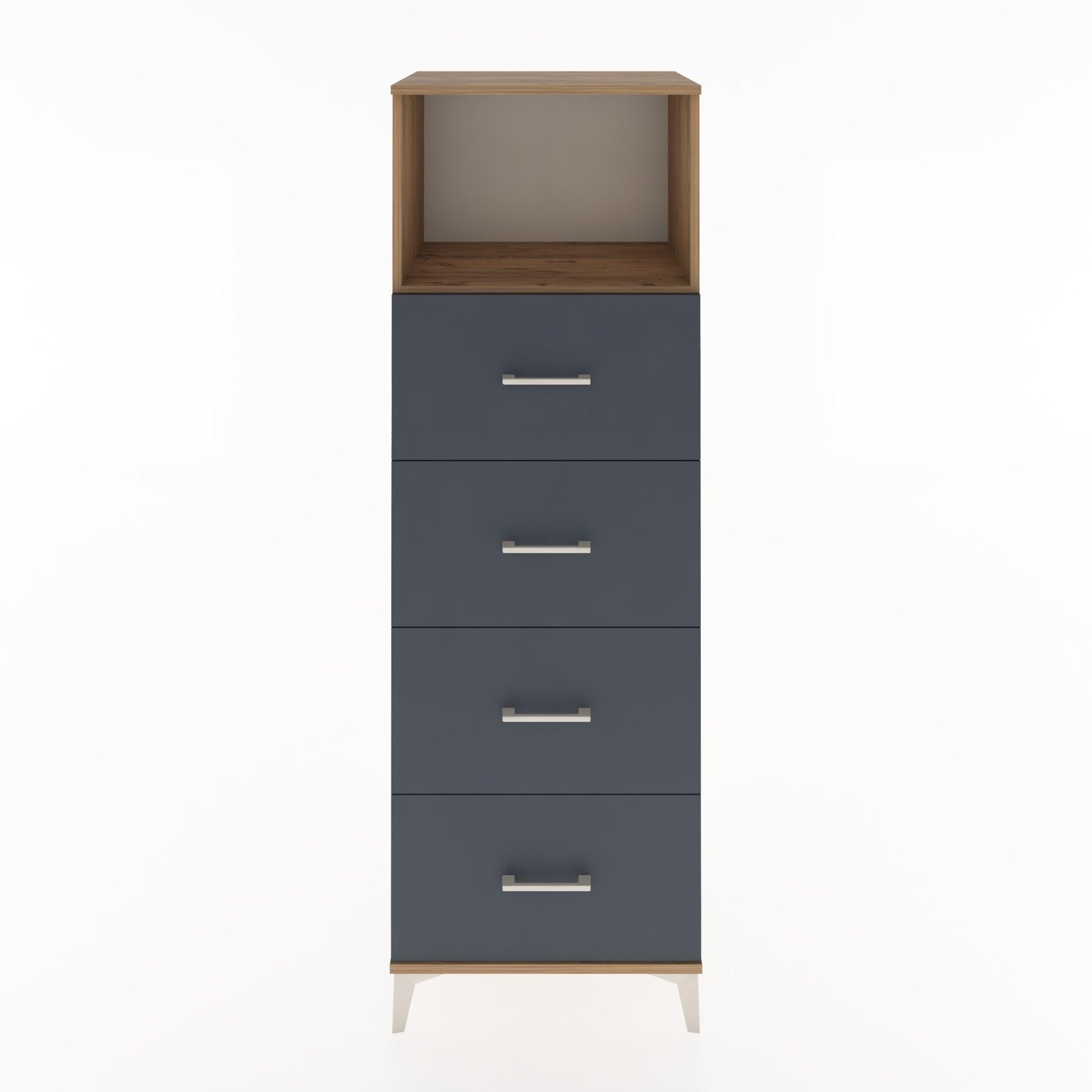 Woodntry Modüler Dolap Çam 60x44x170 cm Çekmeceli ve Raflı CR52-3