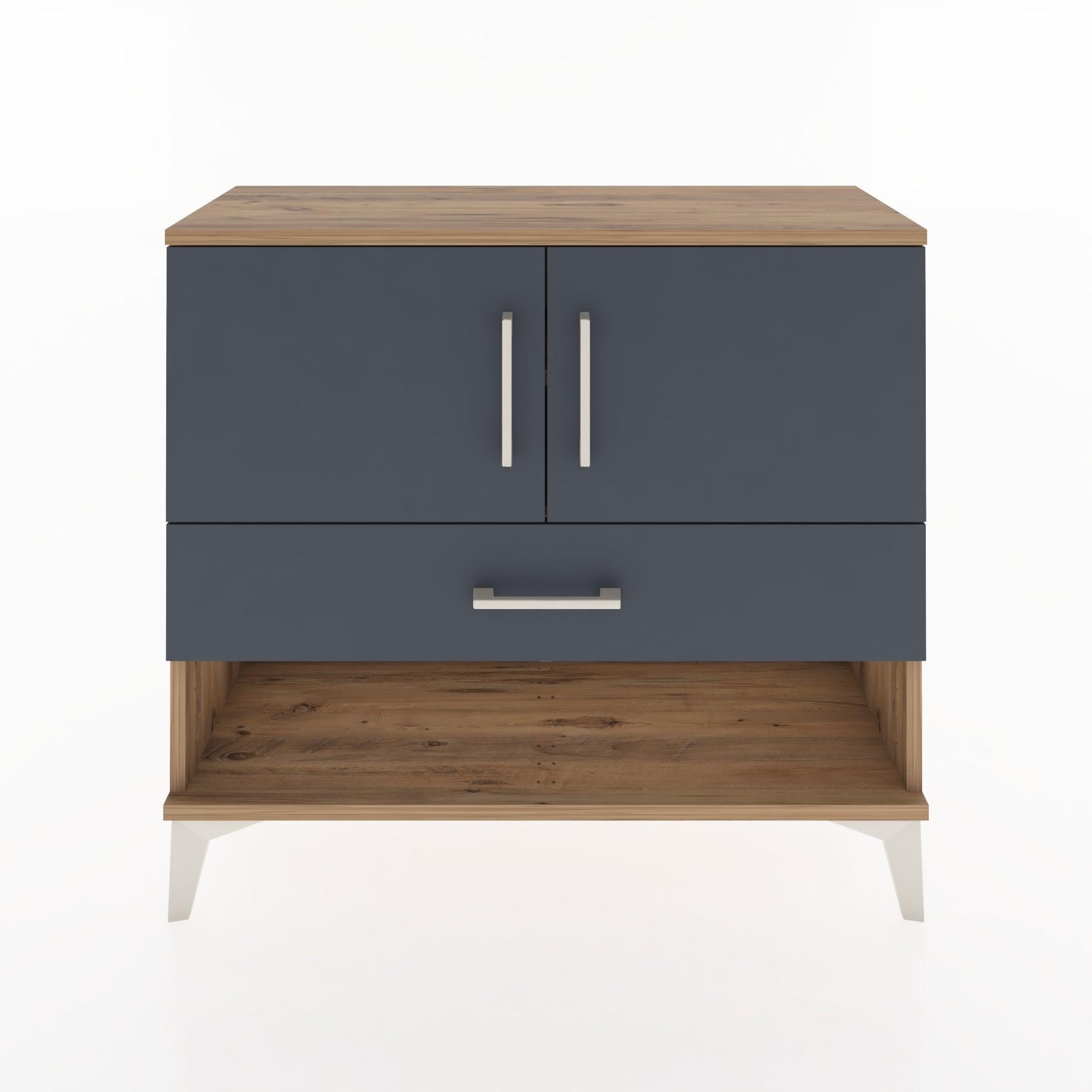 Woodntry Modüler Şifonyer Kapak ve Çekmeceli V4 88x30x68 cm Çam - Woodntry