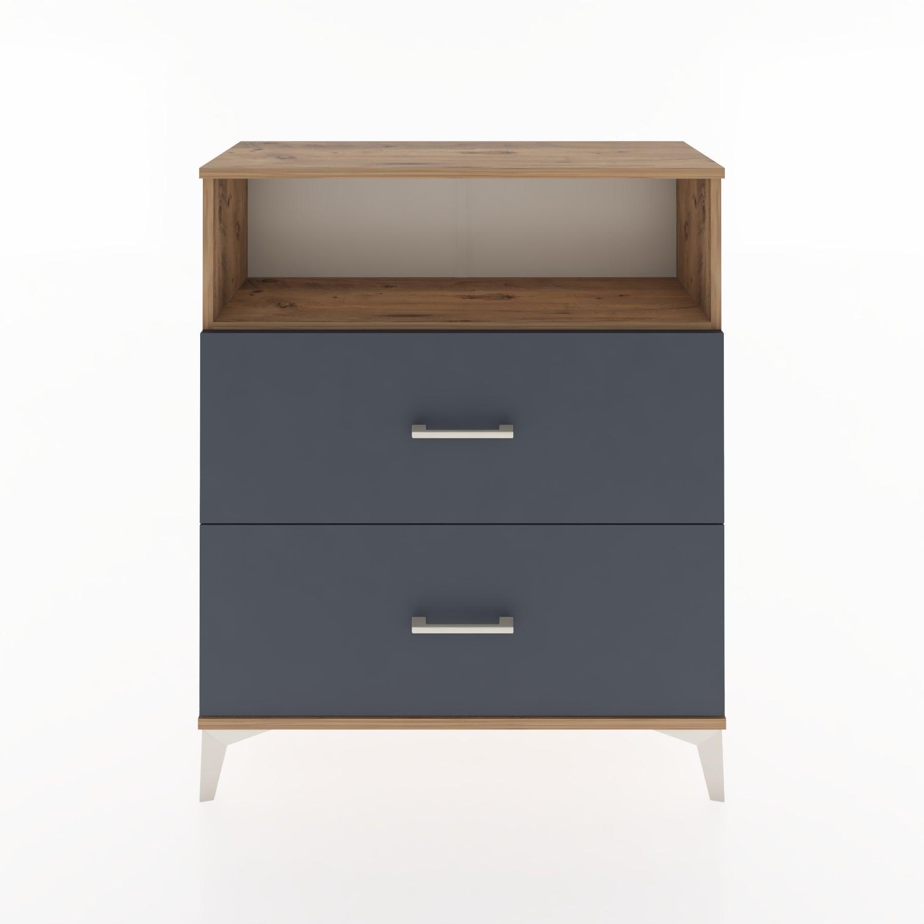 Woodntry Modular Dresser Pine 88x30x94 cm with Drawers and Shelves CR14-3