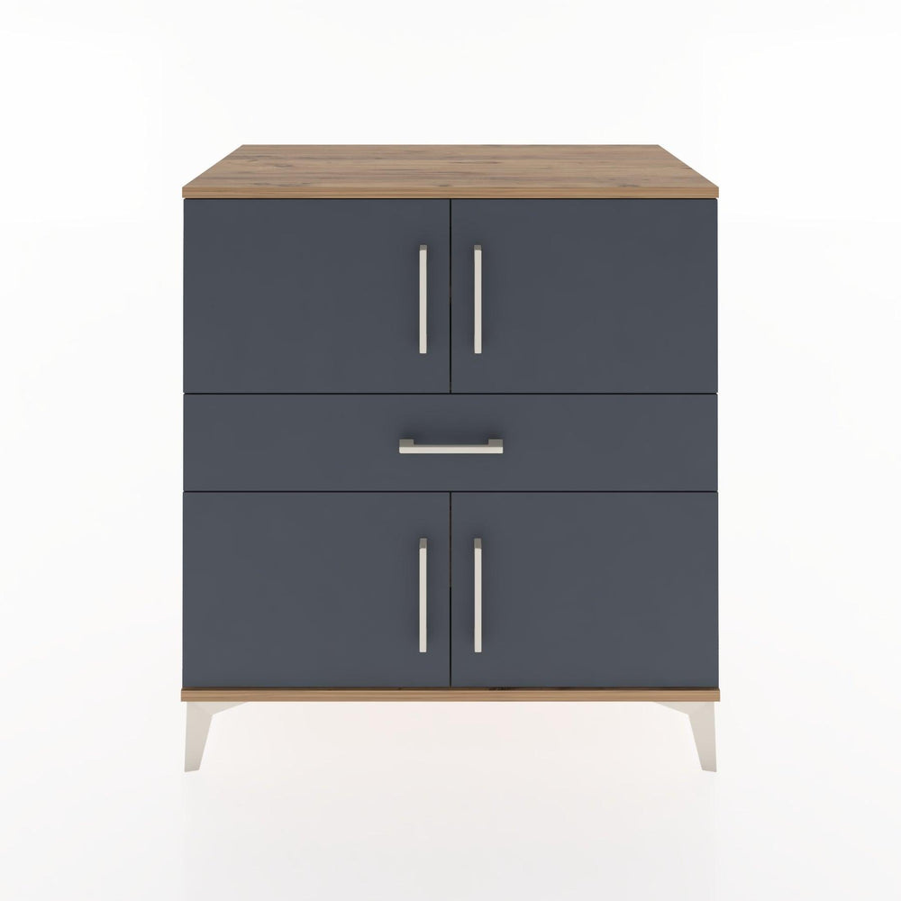 Woodntry Modüler Şifonyer Çam 88x44x84 cm Kapaklı ve Çekmeceli KC101-3