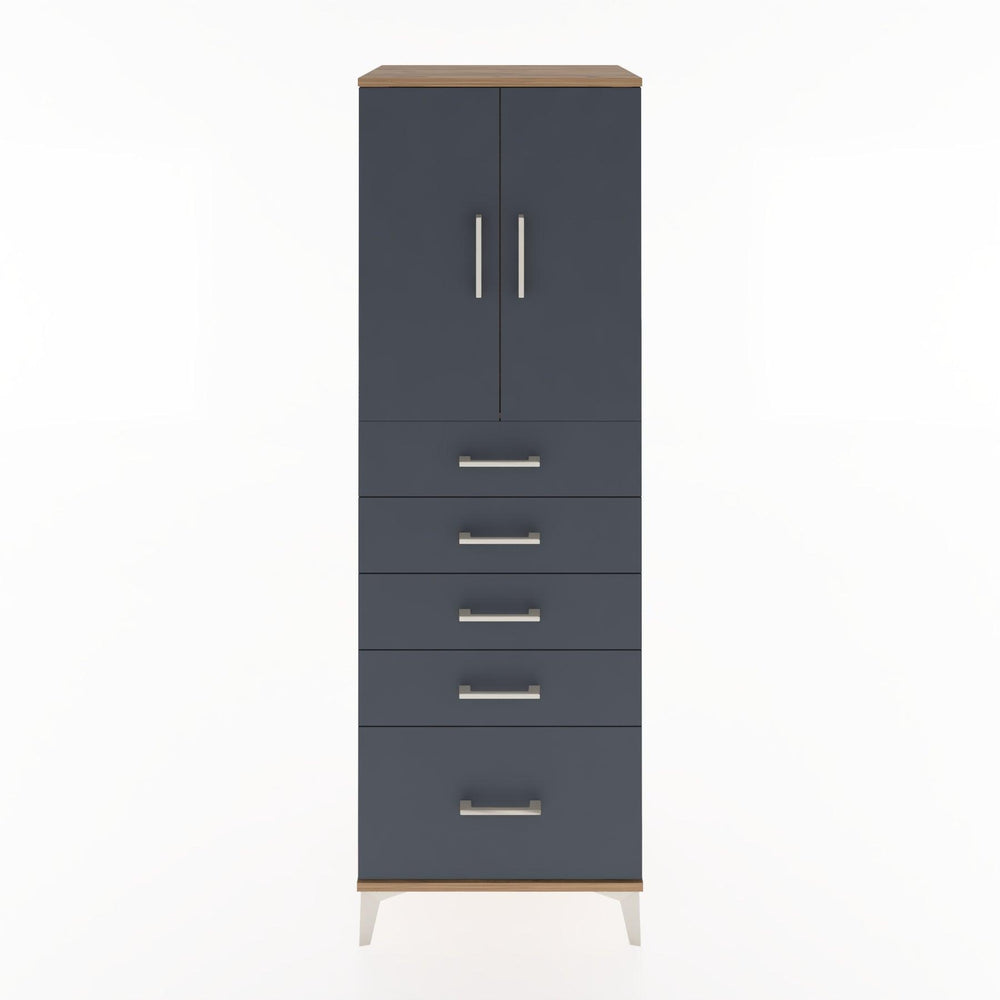 Woodntry Modüler Dolap Çam 60x44x170 cm Kapaklı ve Çekmeceli KC12-3