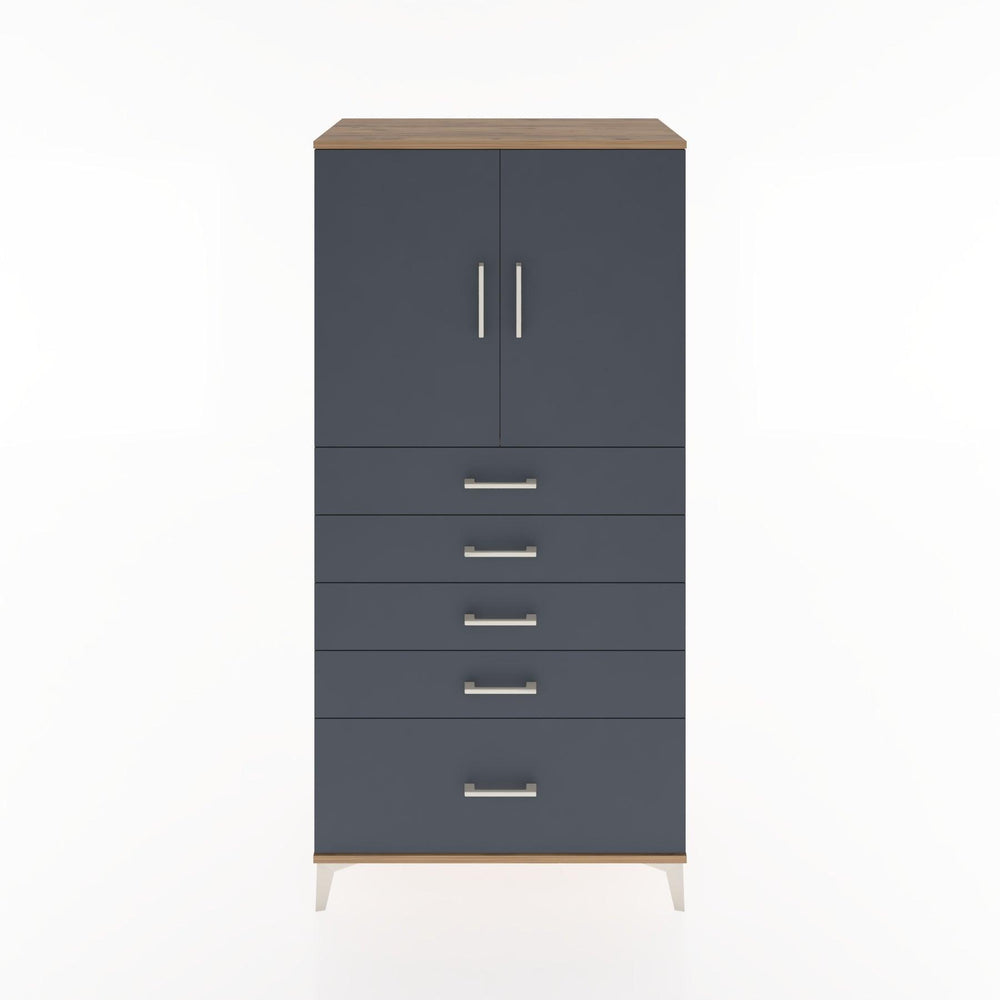 Woodntry Modular Cabinet Pine 88x44x170 cm with Doors and Drawers KC12-3