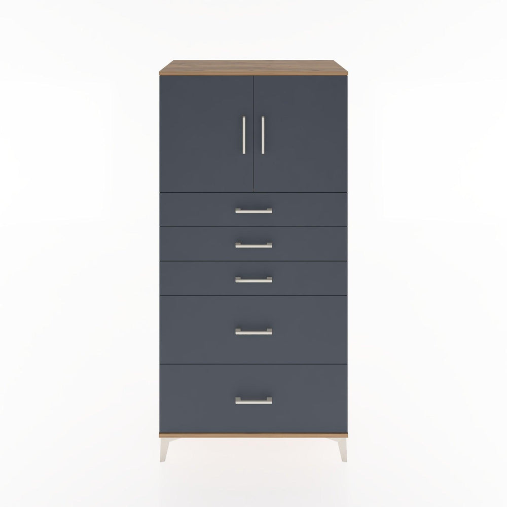 Woodntry Modular Cabinet Pine 88x44x170 cm with Doors and Drawers KC18-3