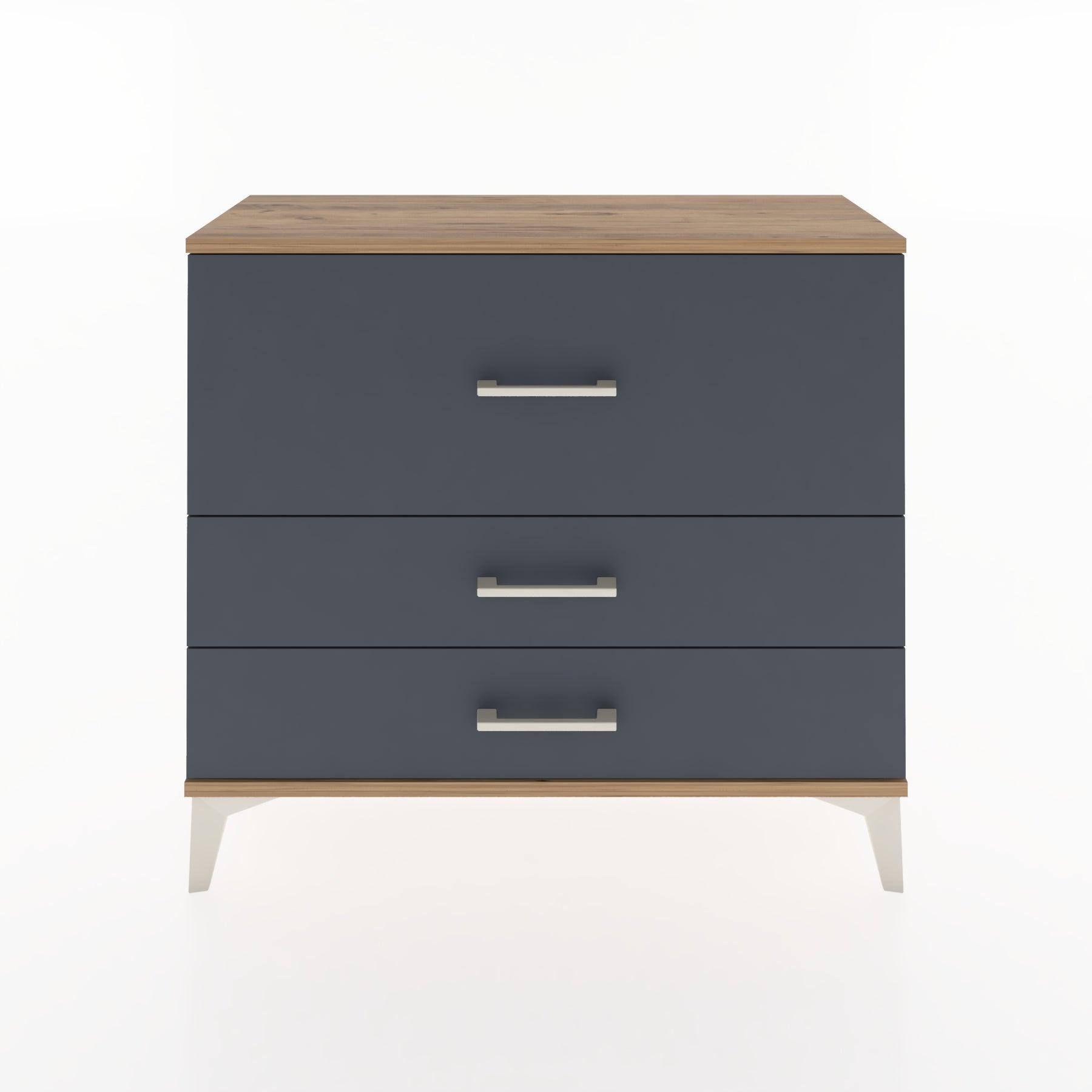 Woodntry Modüler Şifonyer Üç Çekmeceli V4 88x30x68 cm Çam - Woodntry