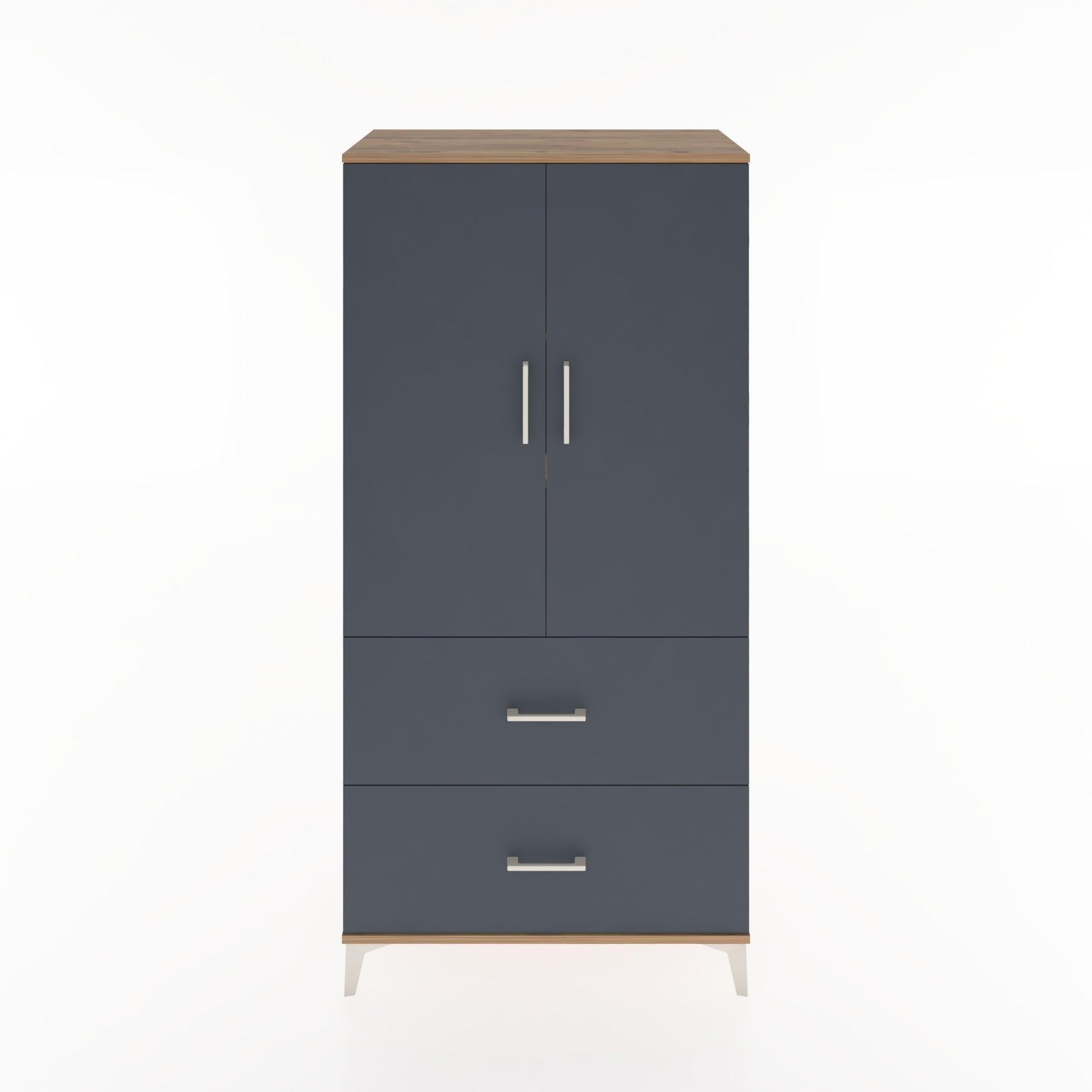 Woodntry Modular Cabinet Pine 88x44x170 cm with Doors and Drawers KC21-3