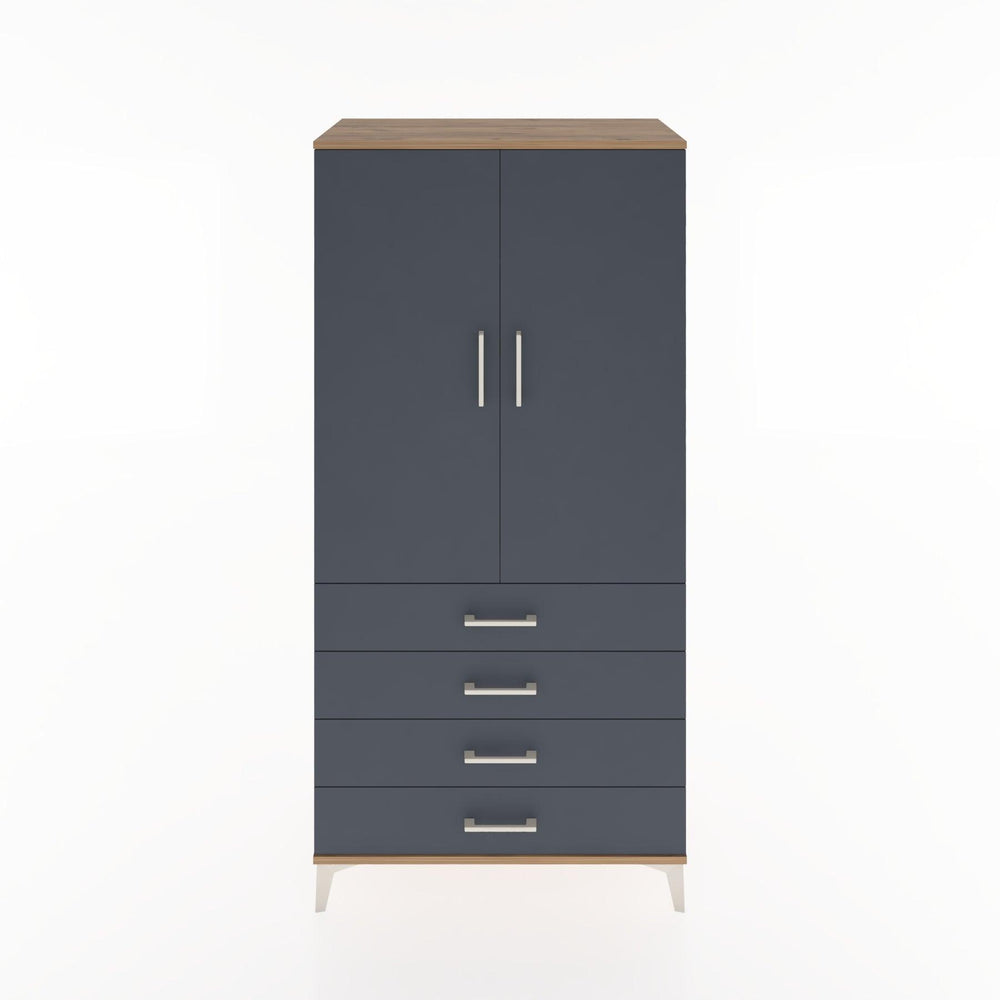 Woodntry Modular Cabinet Pine 88x44x170 cm with Doors and Drawers KC27-3