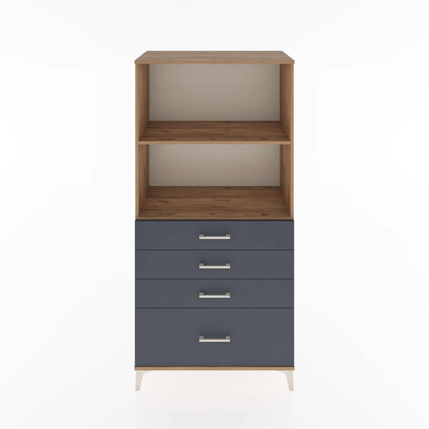 Woodntry Modular Cabinet Pine 88x44x170 cm with Drawers and Shelves CR41-3