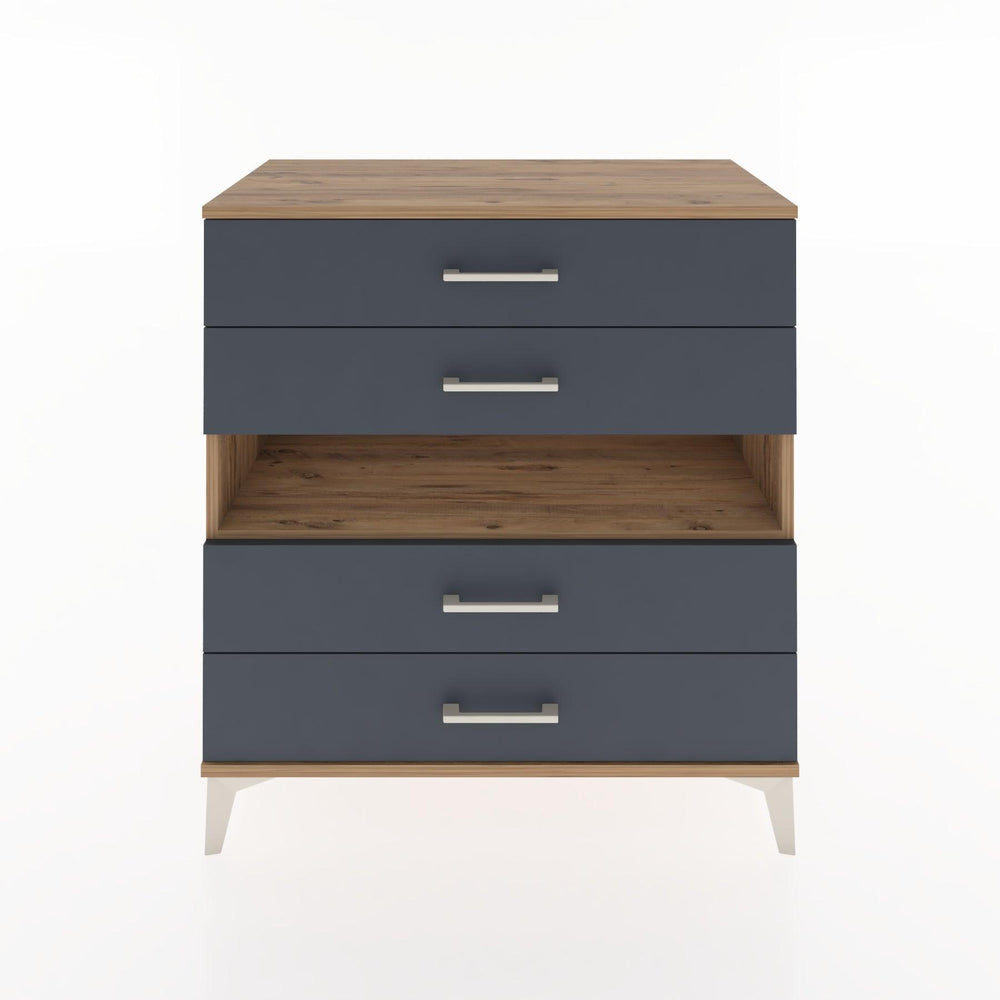 Woodntry Modular Dresser Pine 88x44x84 cm with Drawers and Shelves CR21-3