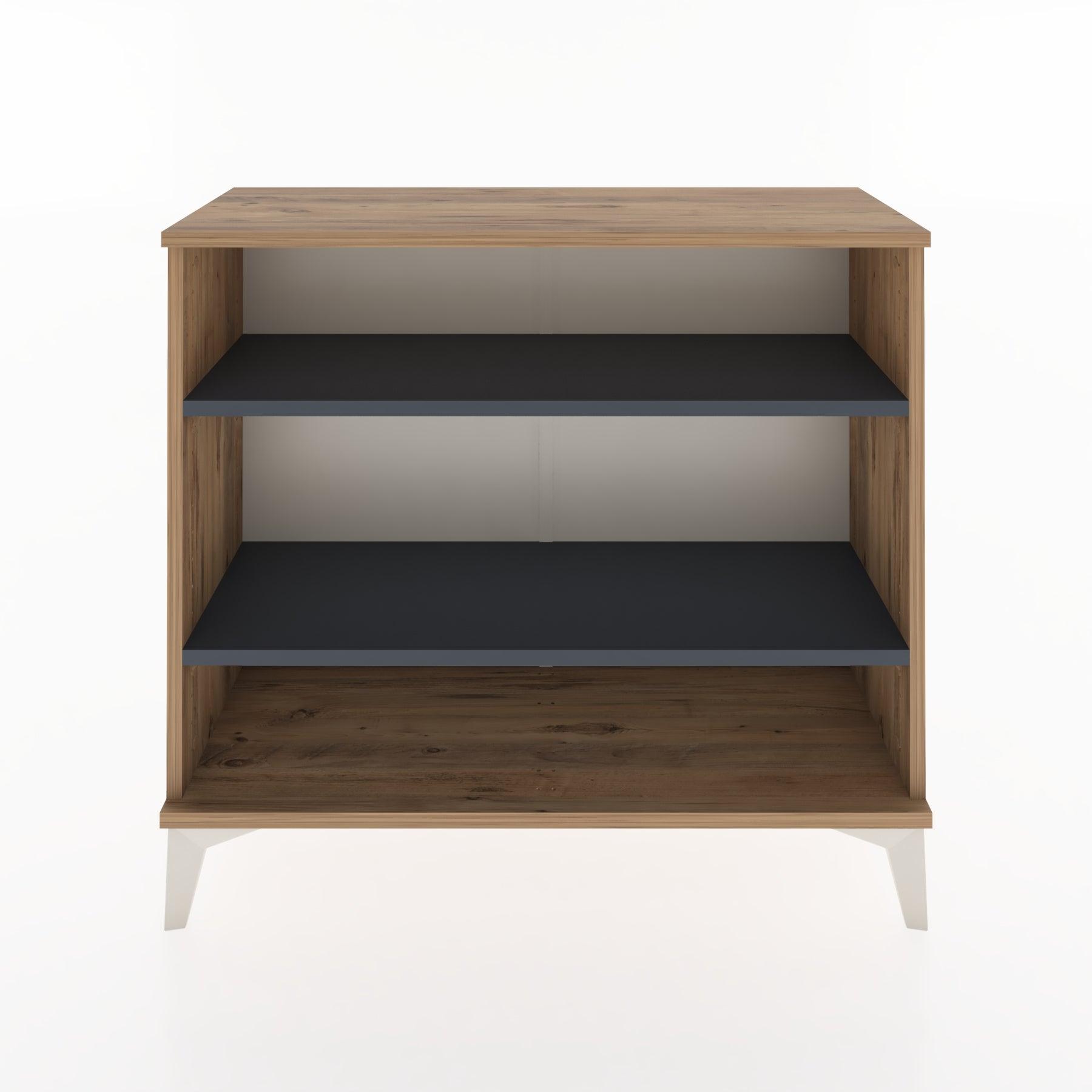 Woodntry Modüler Şifonyer İki Raflı 88x30x68 cm Çam - Woodntry