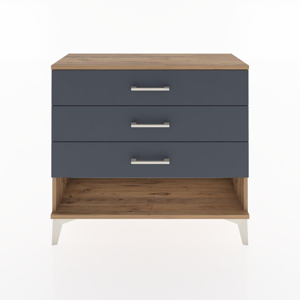 Woodntry Modüler Şifonyer Üç Çekmeceli V1 88x30x68 cm Çam - Woodntry