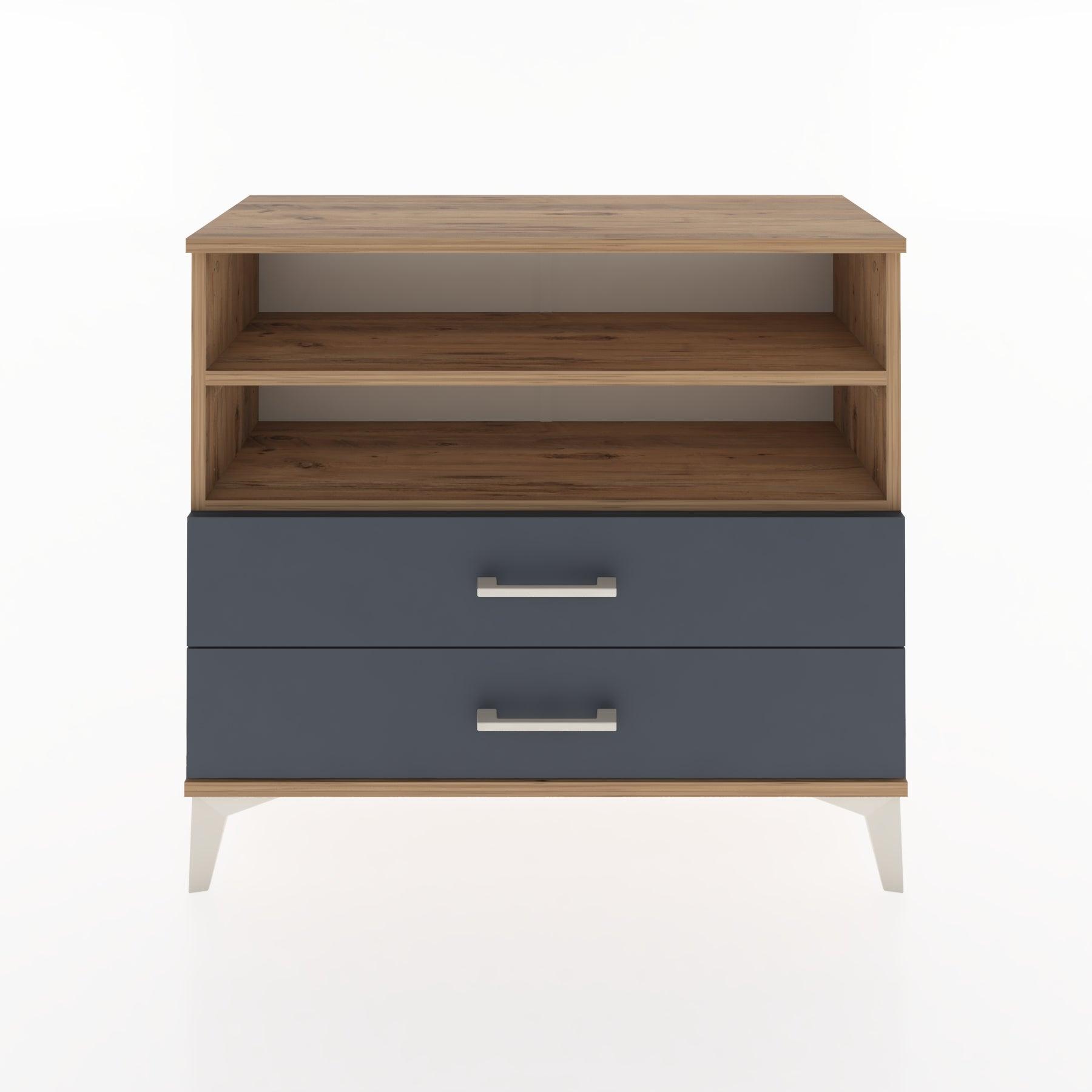 Woodntry Modüler Şifonyer İki Çekmeceli V2 88x30x68 cm Çam - Woodntry