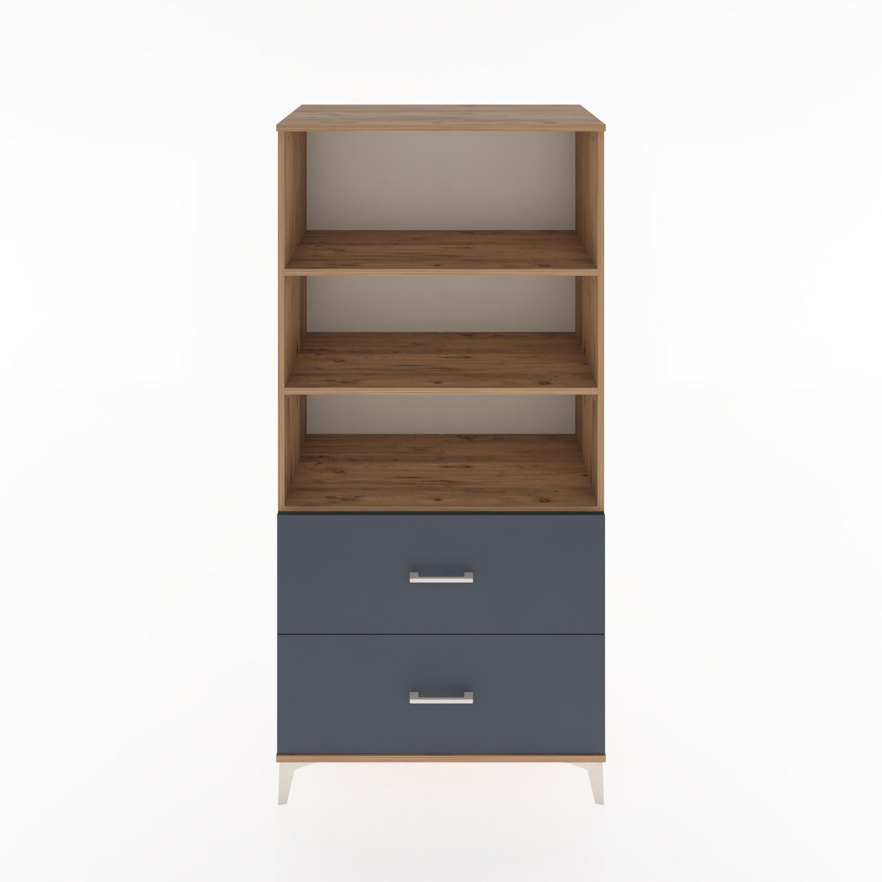 Woodntry Modular Cabinet Pine 88x44x170 cm with Drawers and Shelves CR49-3