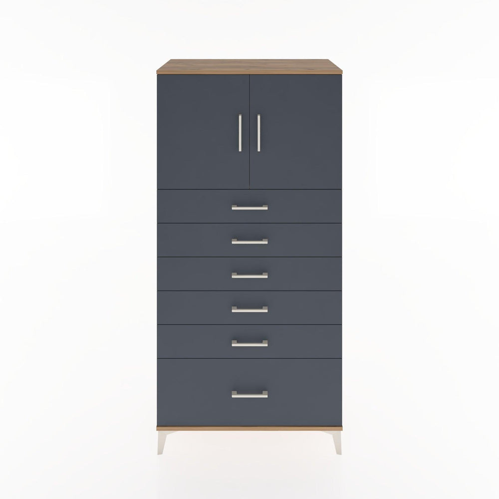 Woodntry Modular Cabinet Pine 88x44x170 cm with Doors and Drawers KC11-3